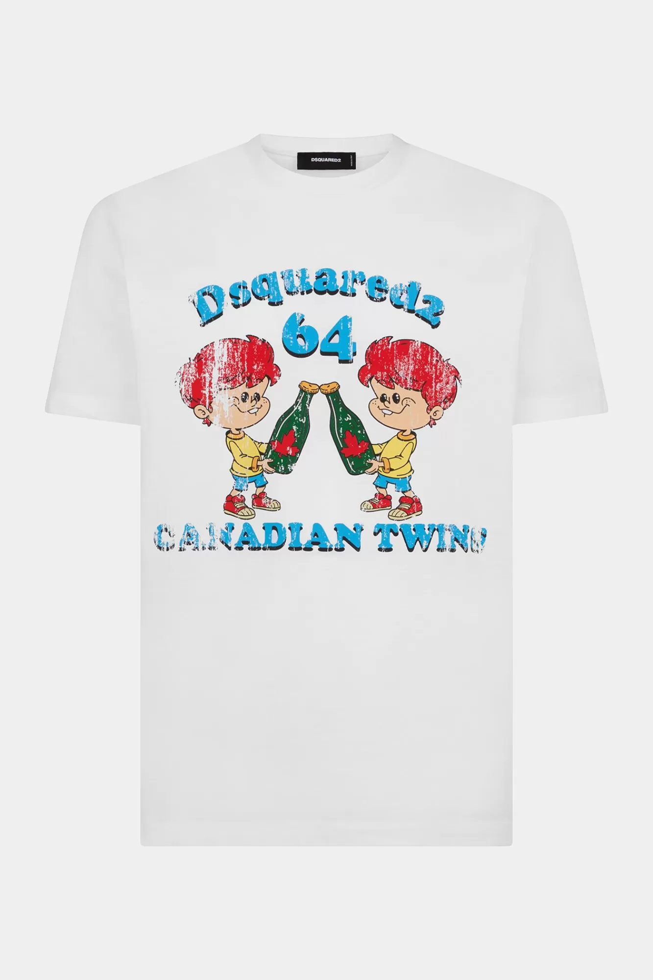 T-Shirts En Poloshirts^Dsquared2 Canadese Tweeling Cool Fit T-Shirt Wit