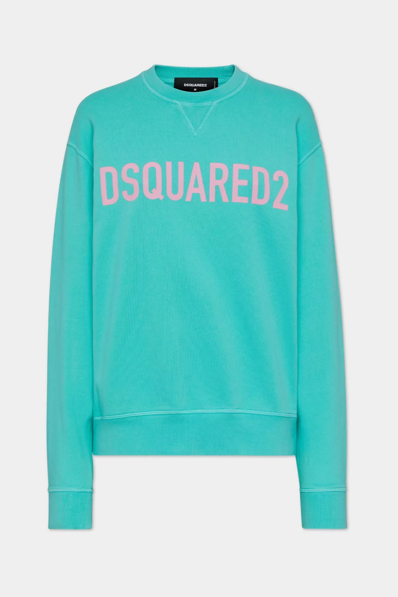 Sweatshirts^Dsquared2 Cool-Fit Sweatshirt Met Ronde Hals Lichtgroen