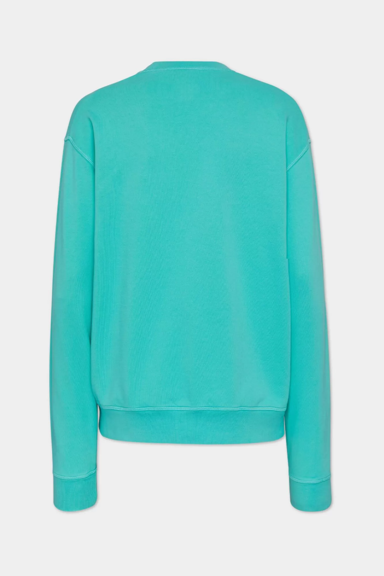 Sweatshirts^Dsquared2 Cool-Fit Sweatshirt Met Ronde Hals Lichtgroen