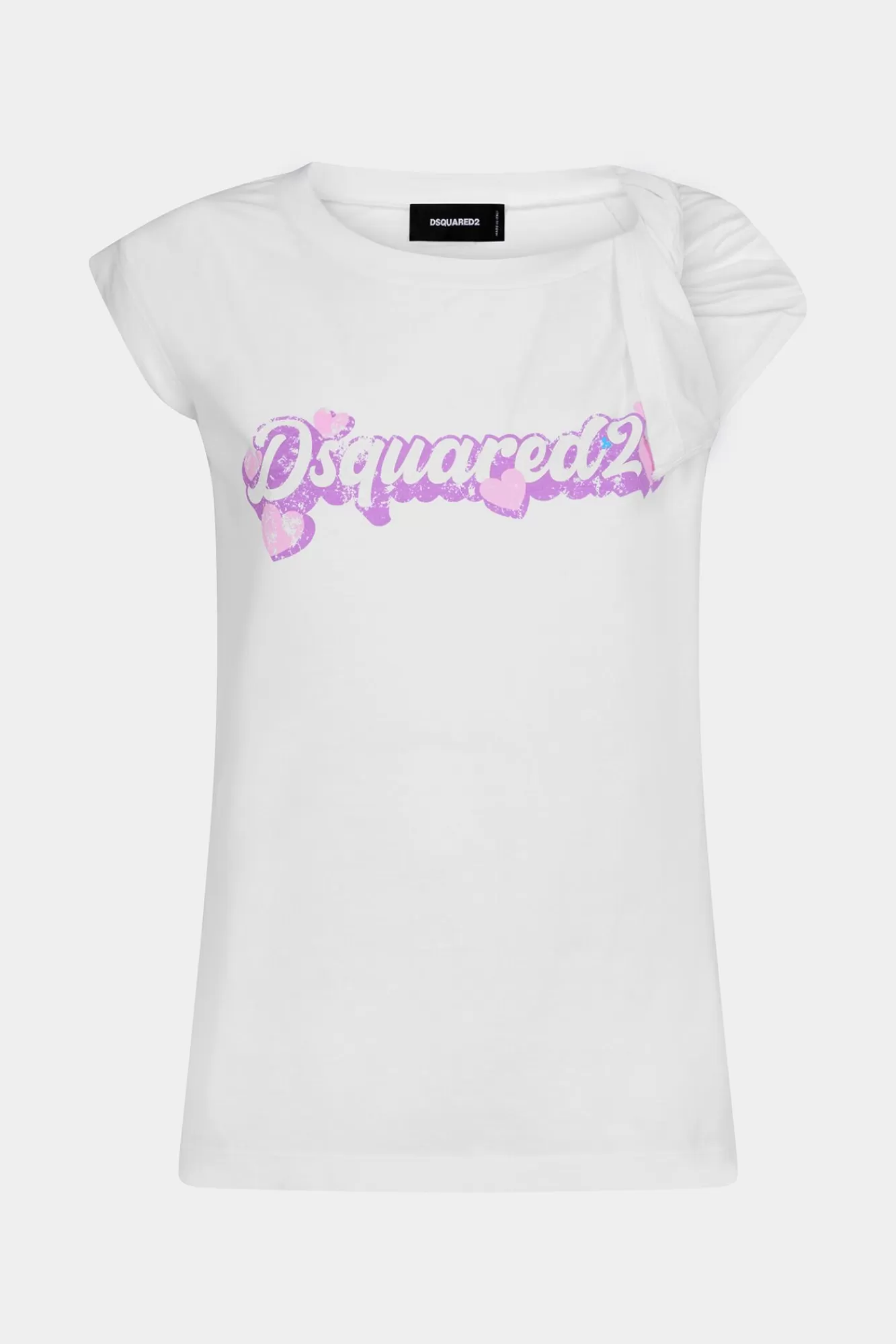 Tops En T-Shirts^Dsquared2 Geknoopt T-Shirt Wit