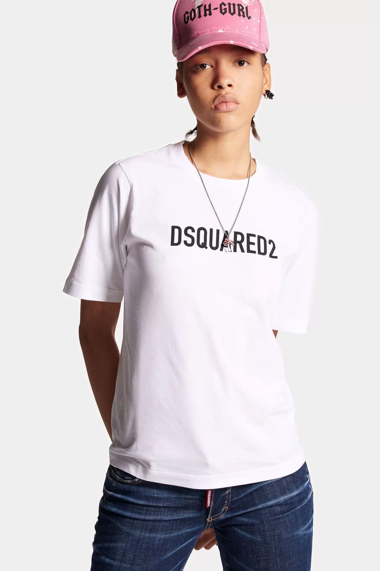 Tops En T-Shirts^Dsquared2 Gemakkelijk T-Shirt Wit