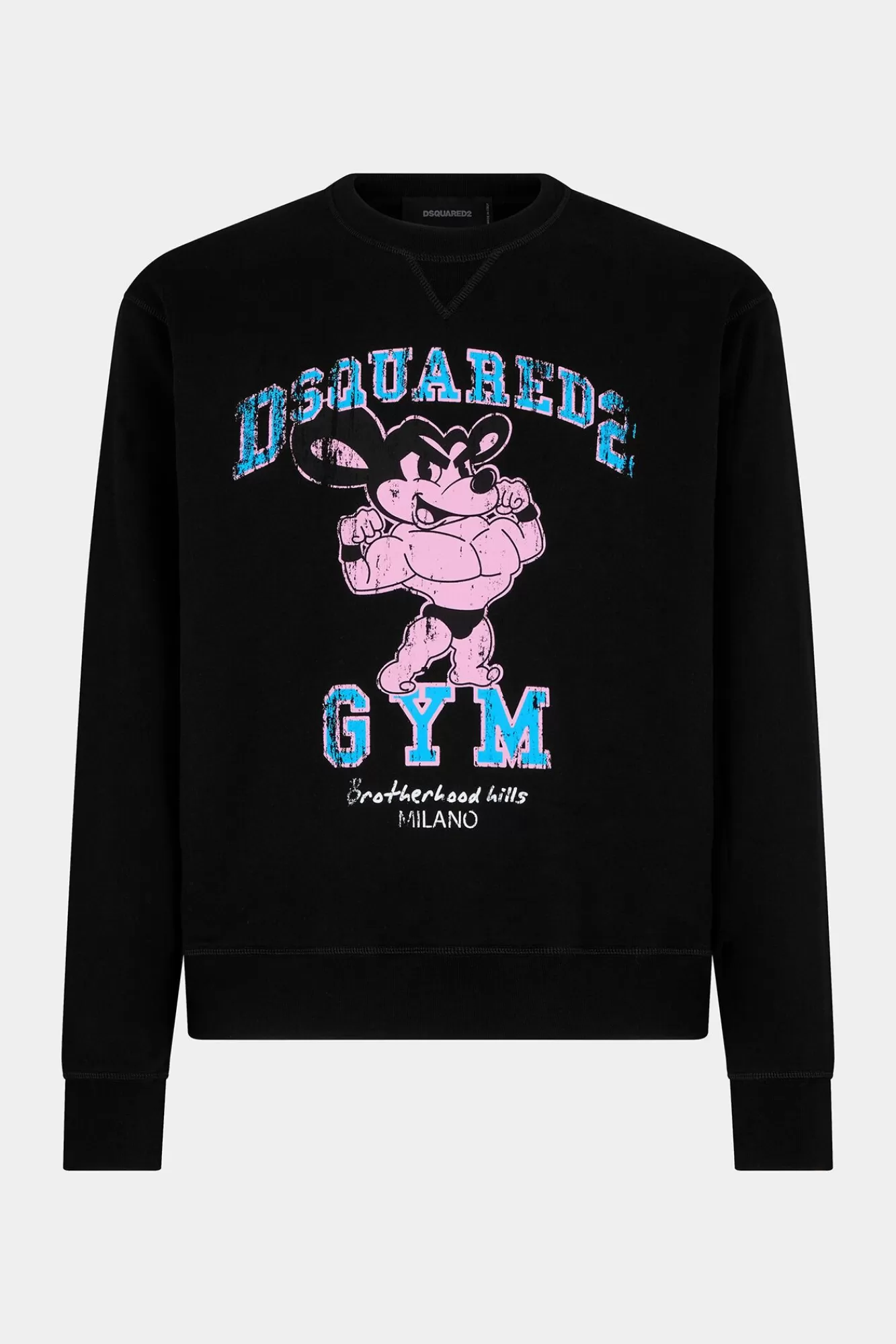 Sweatshirts^Dsquared2 Gym Cool Fit Sweatshirt Met Ronde Hals Zwart