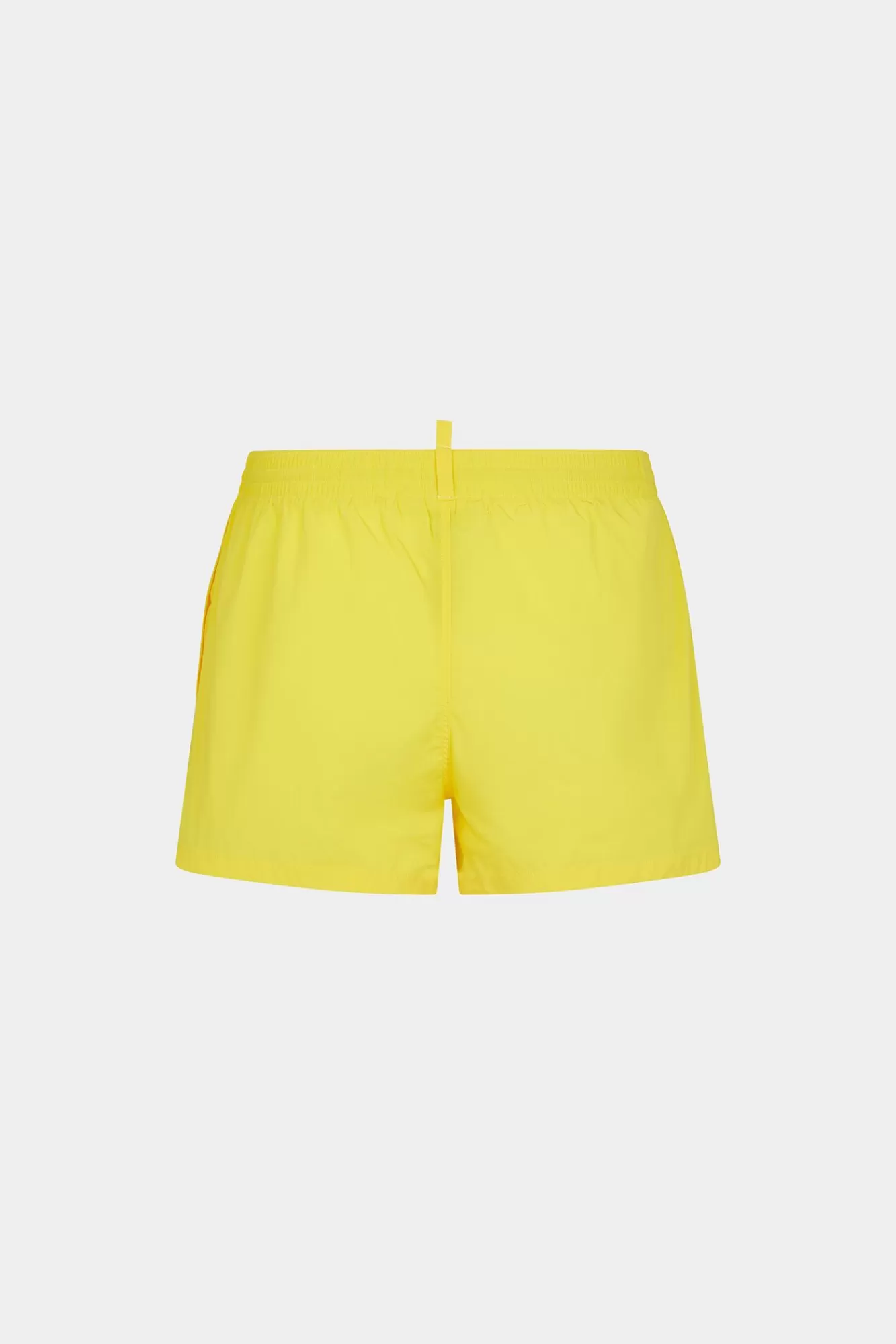 Strandkleding^Dsquared2 Leaf Boxer Midi Geel/Zwart