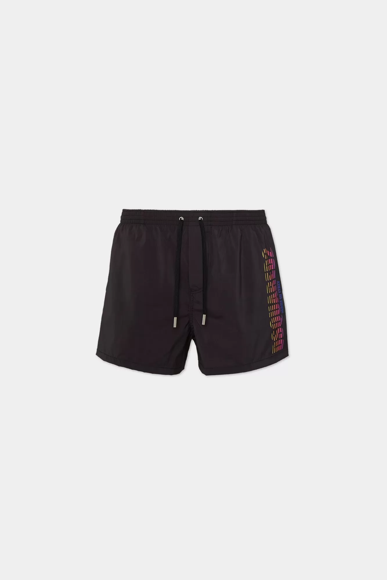 Strandkleding^Dsquared2 Logo Boxer Midi Zwart