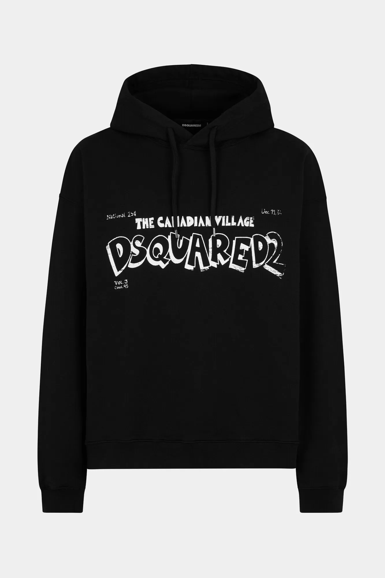 Sweatshirts^Dsquared2 Losvallend Sweatshirt Met Capuchon Zwart