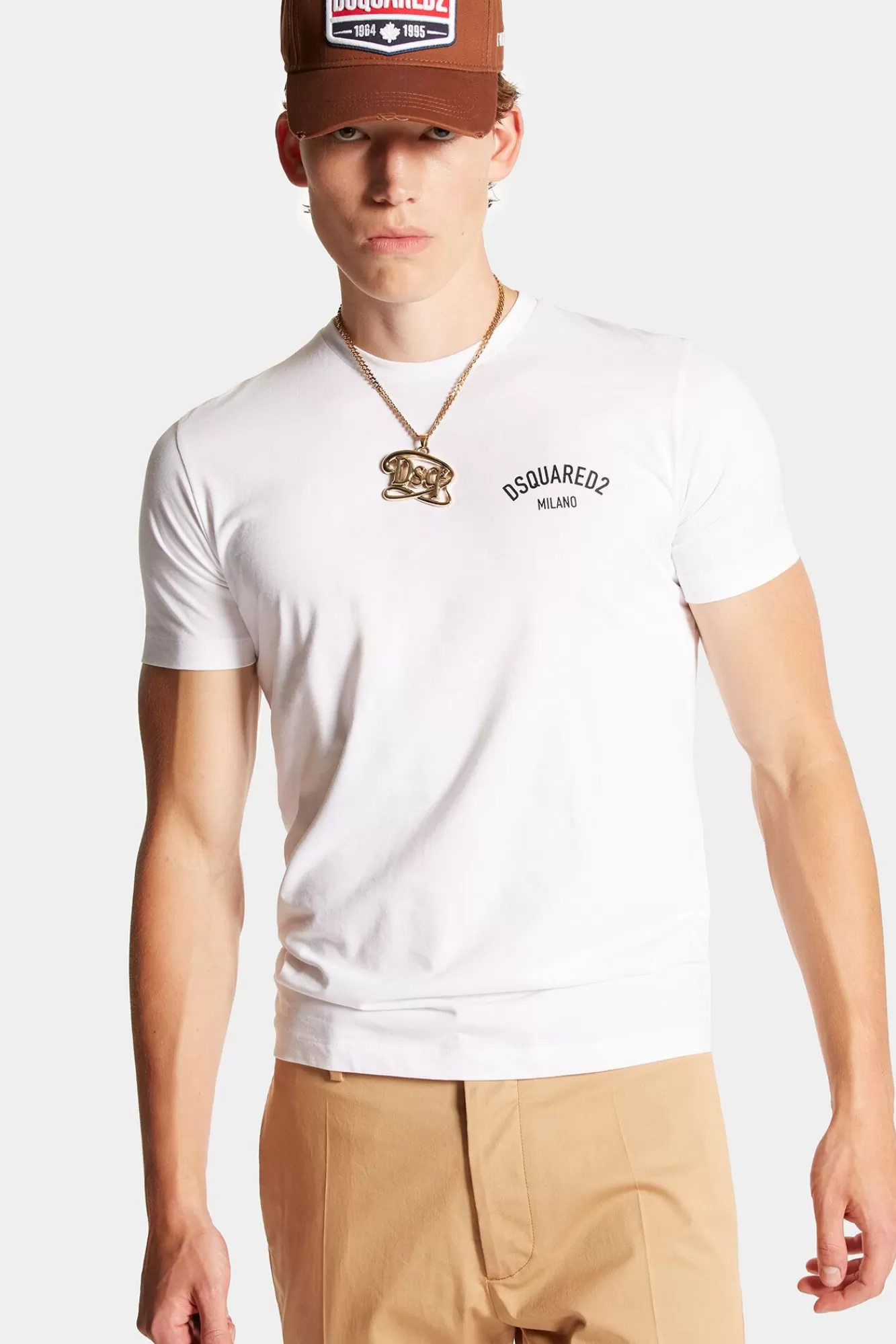 T-Shirts En Poloshirts^Dsquared2 Milano Cool Fit T-Shirt Wit