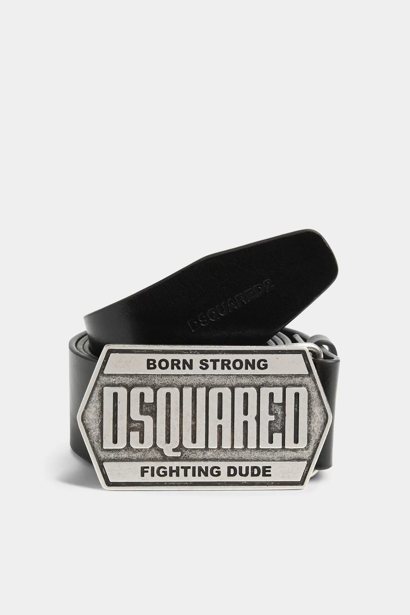 Riemen^Dsquared2 Plaquette Riem Zwart