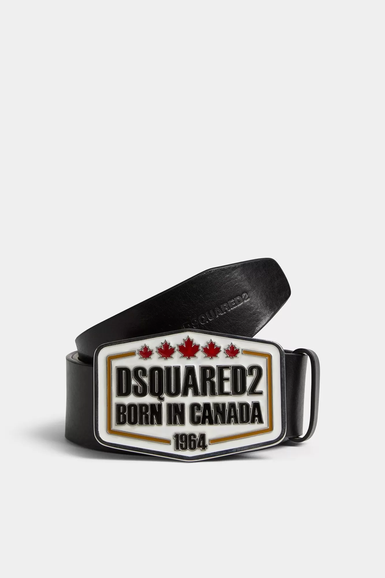 Riemen^Dsquared2 Plaquette Riem Zwart