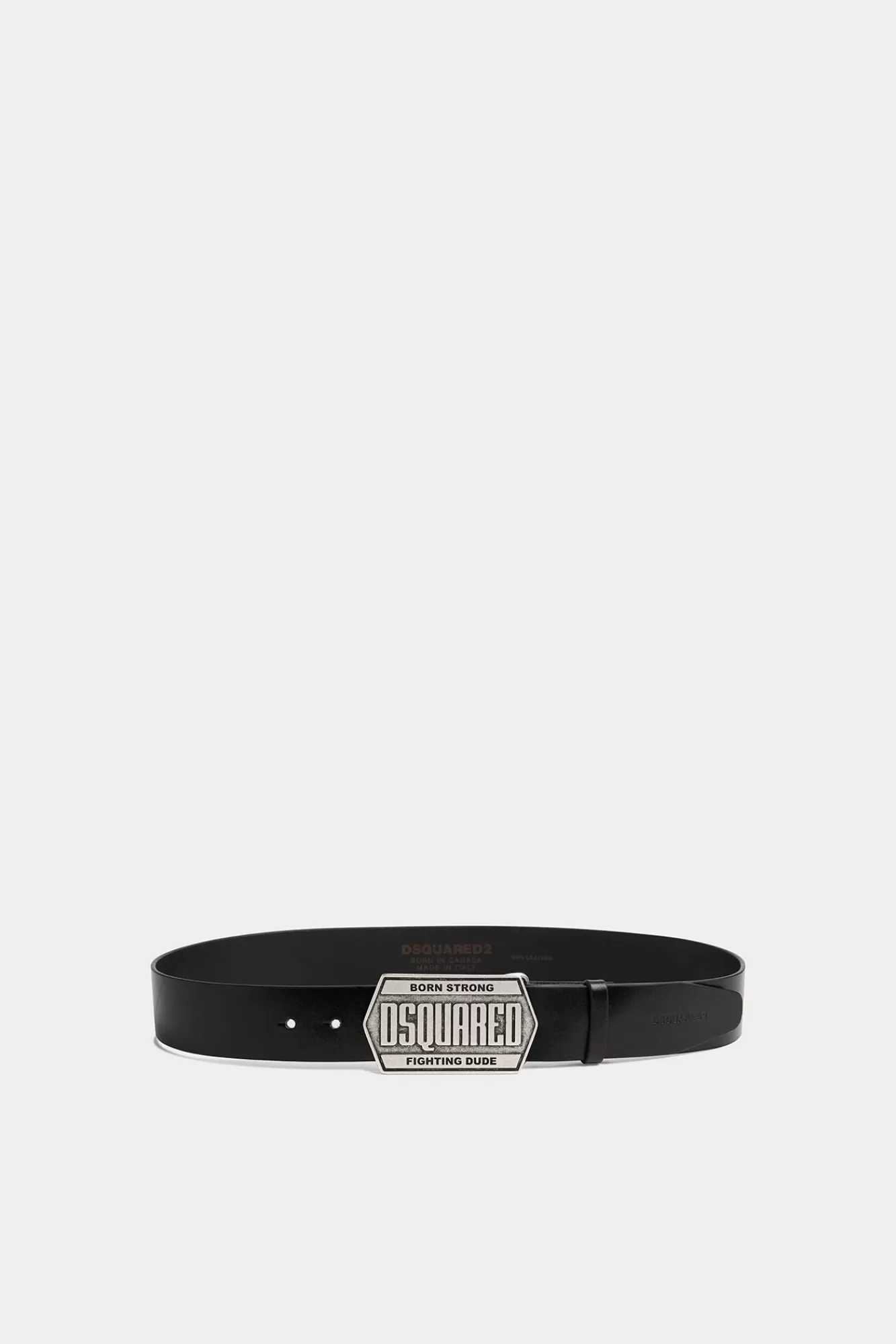 Riemen^Dsquared2 Plaquette Riem Zwart