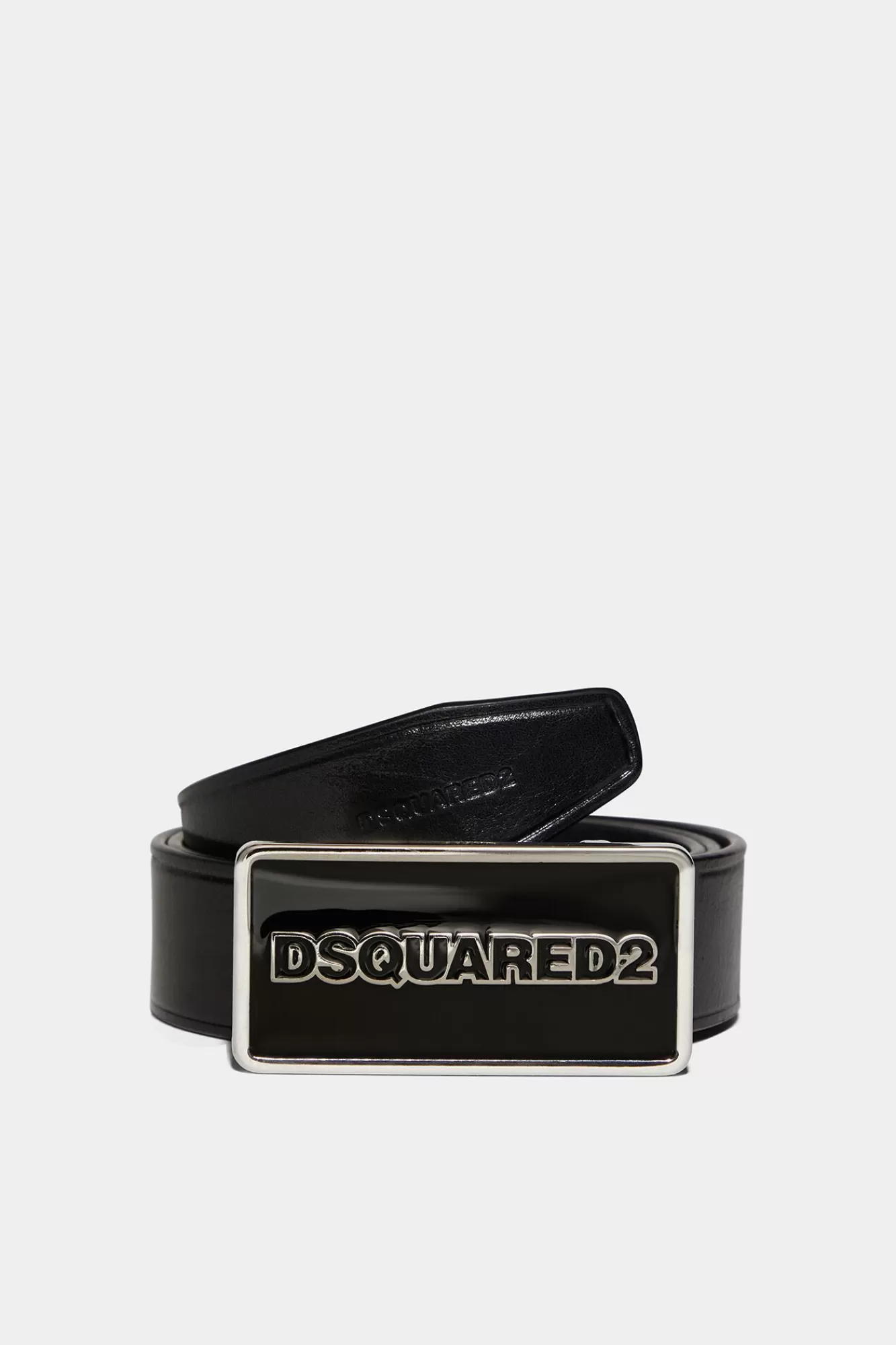 Riemen^Dsquared2 Riem Met Logoplaquette Zwart