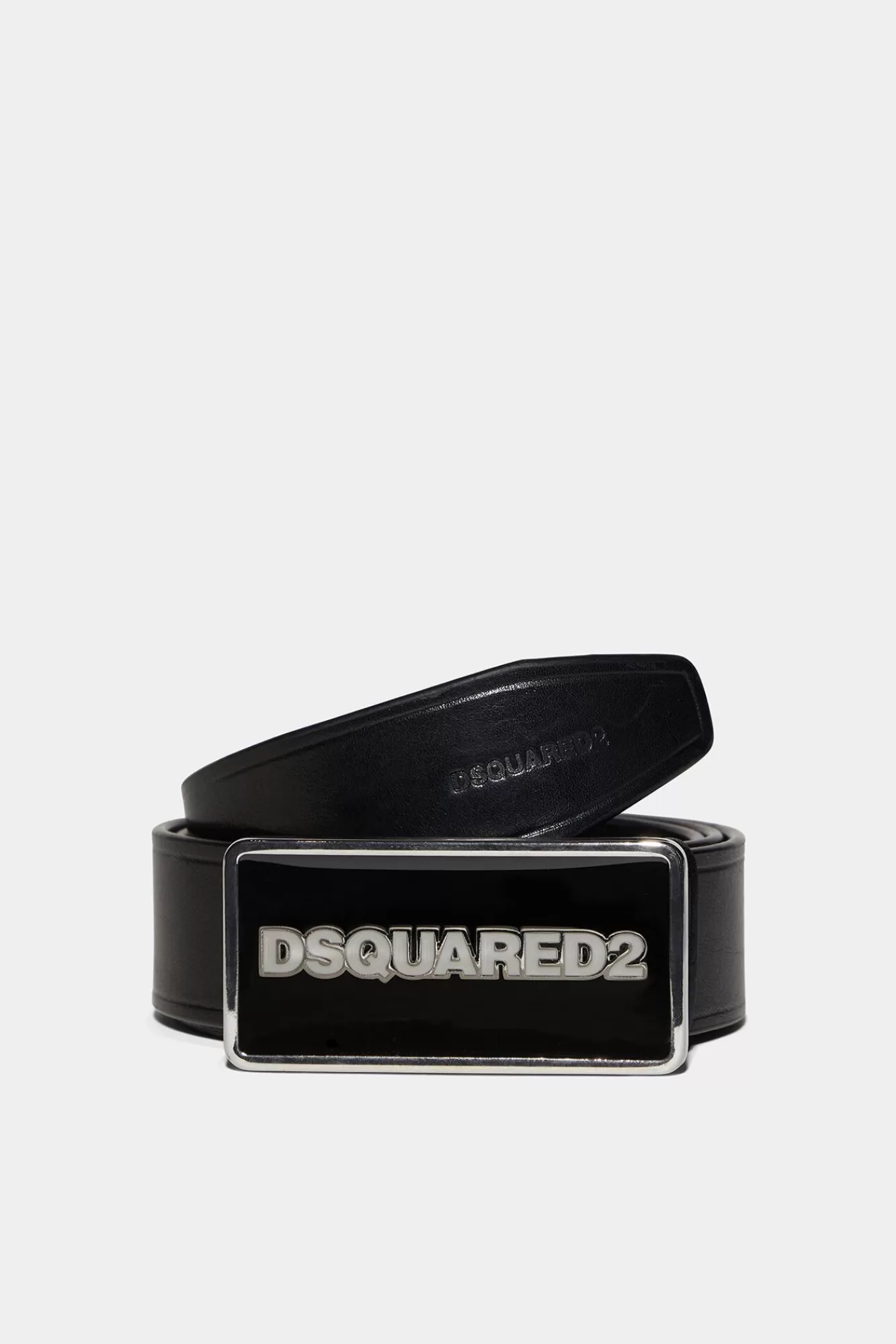 Riemen^Dsquared2 Riem Met Logoplaquette Zwart