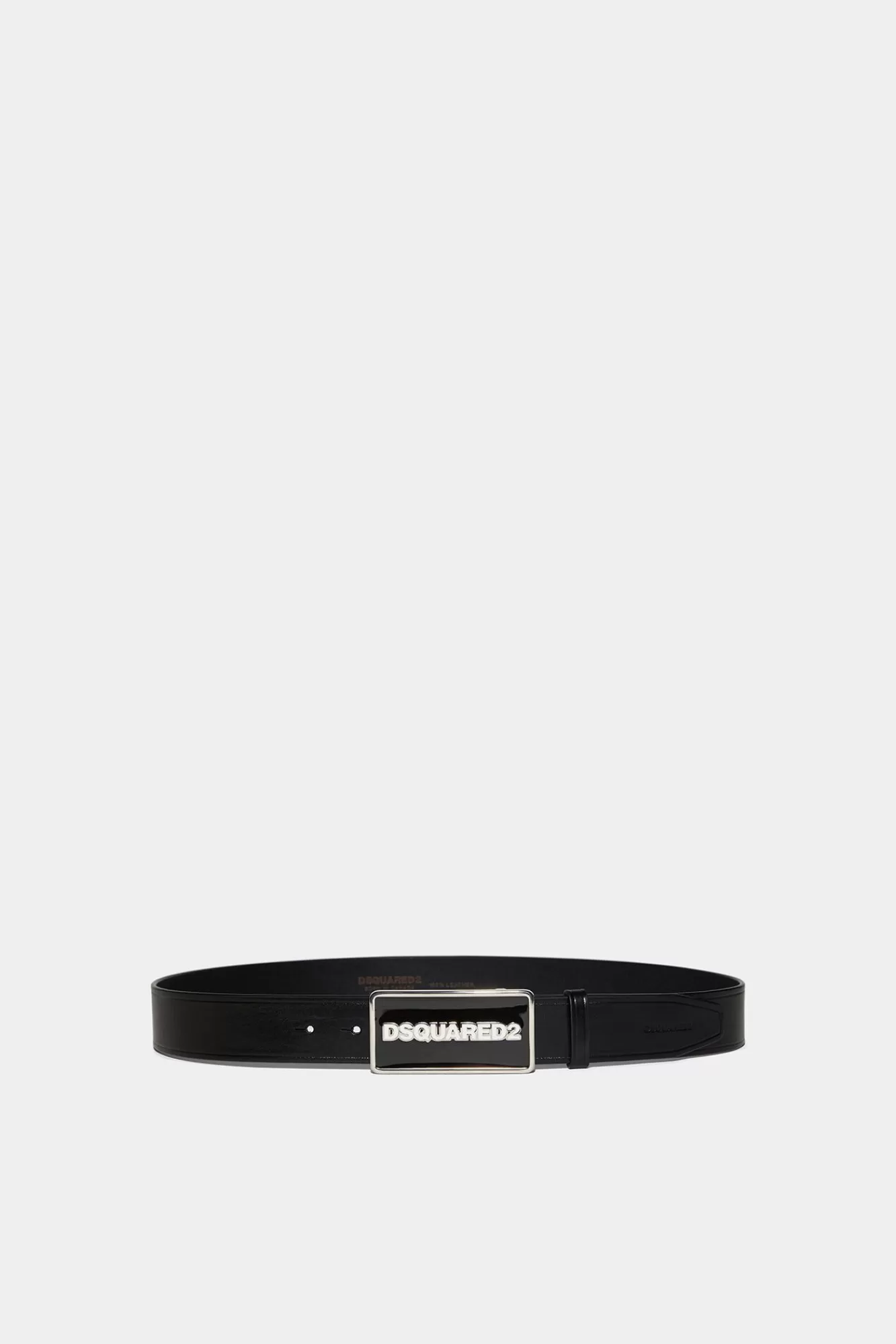 Riemen^Dsquared2 Riem Met Logoplaquette Zwart