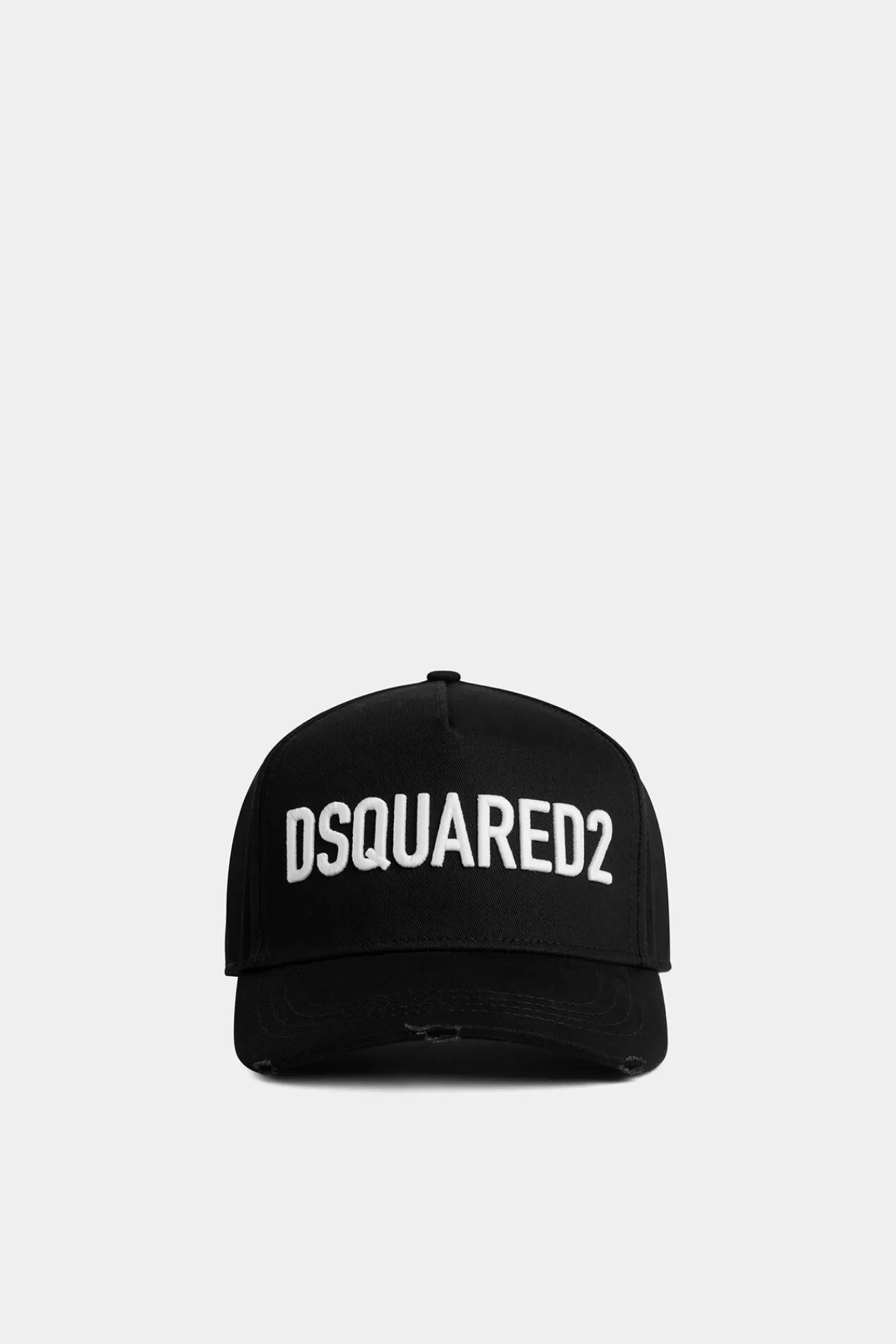 Hoofddeksels^Dsquared2 Technicolor-Baseballpet Zwart Wit