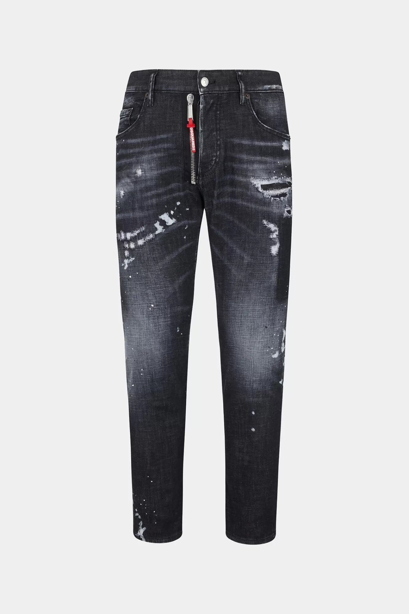 Jeans^Dsquared2 E Pioneer Wash Skaterjeans Zwart