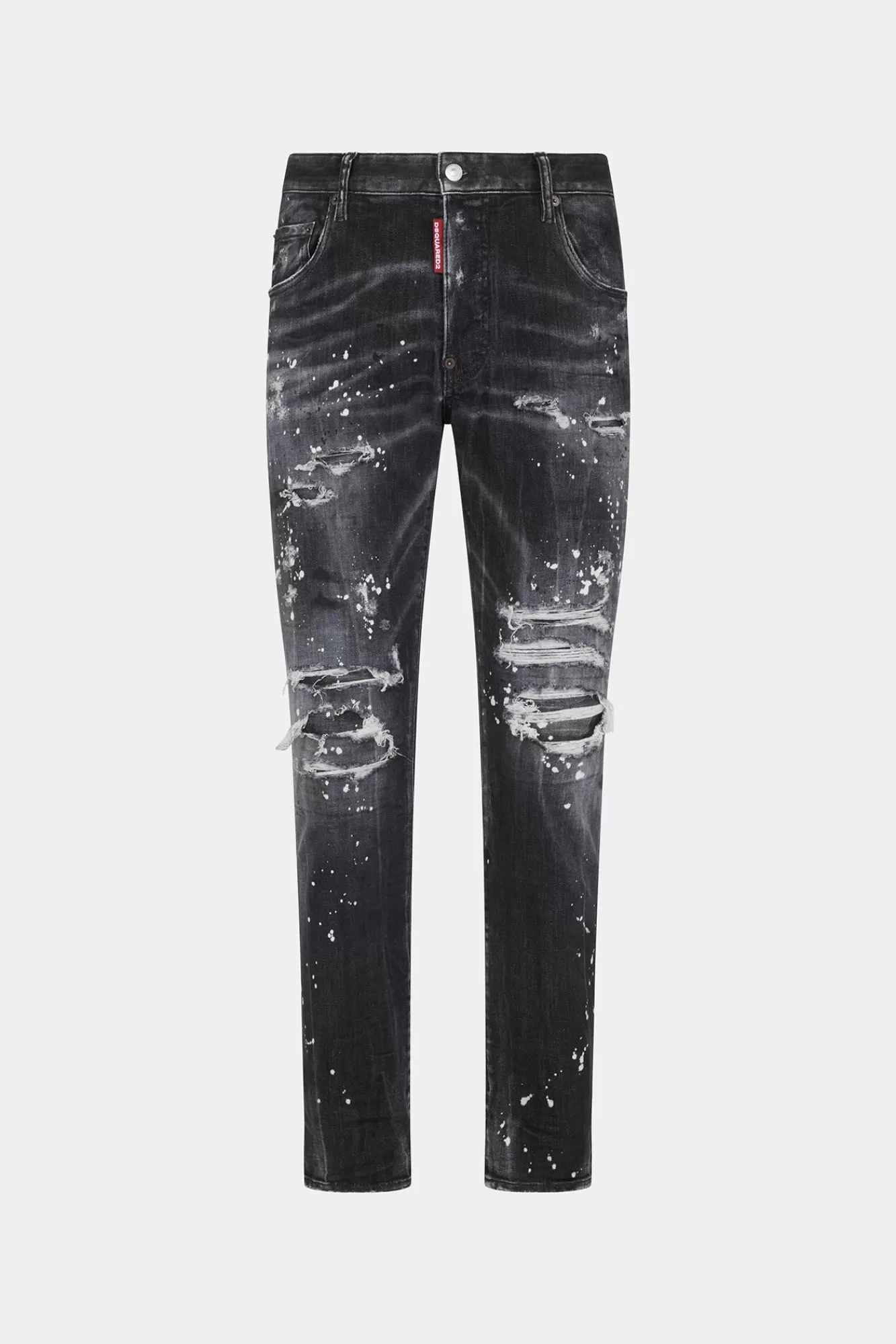 Jeans^Dsquared2 E Skaterjeans Met Diamant En Studs Zwart