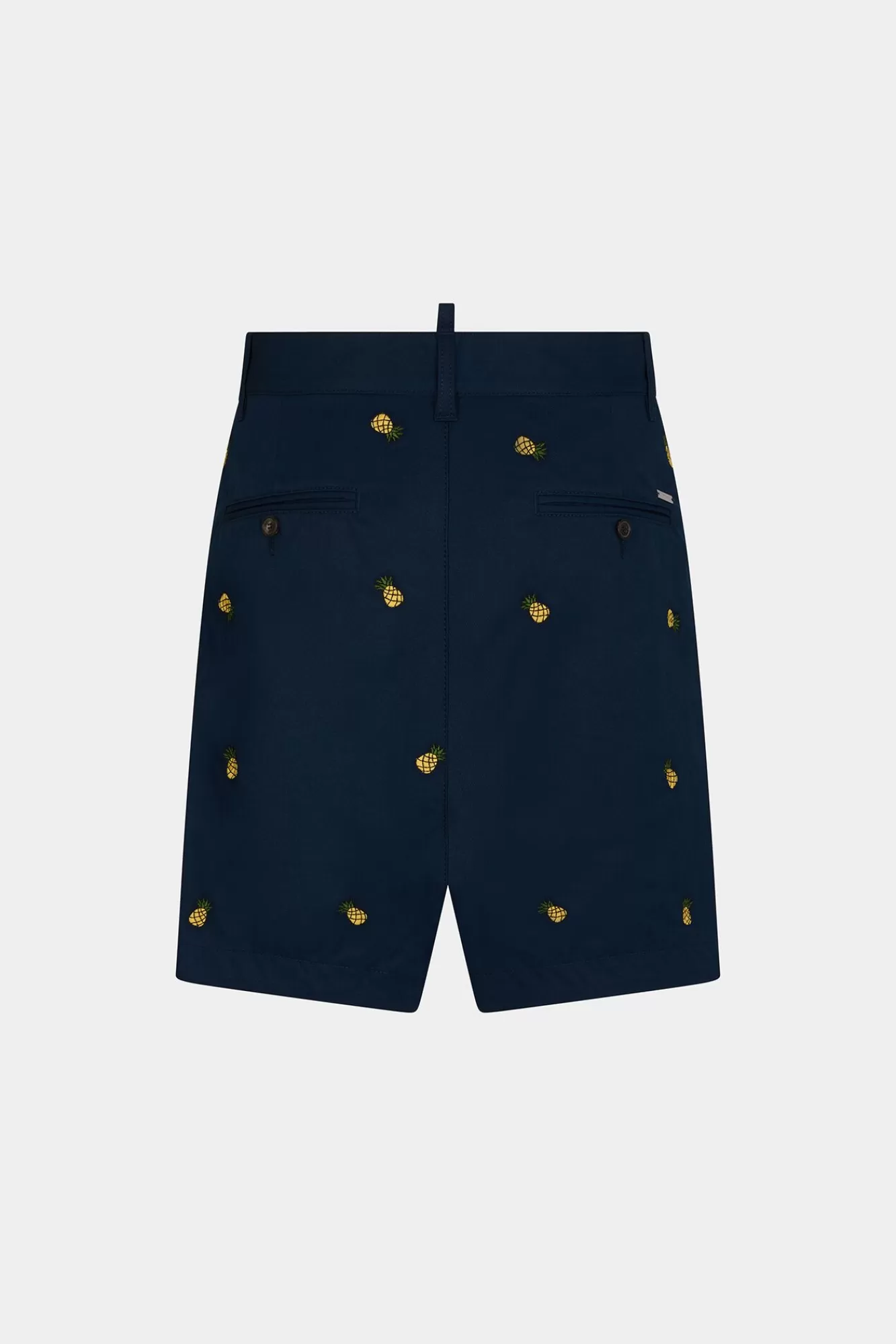 Korte Broek^Dsquared2 Geborduurde Fruit Marine Shorts Majolika Blauw