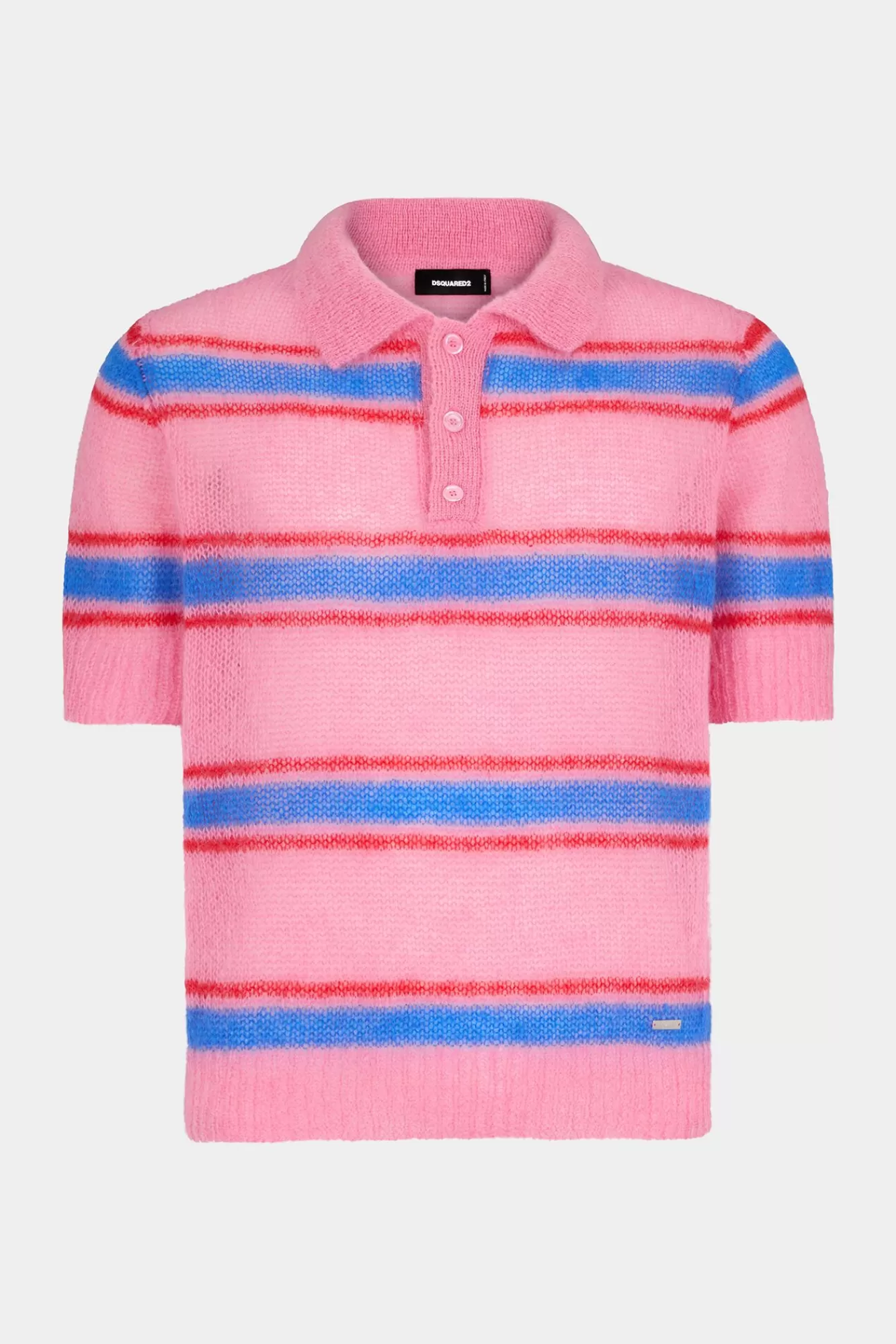 Gebreide Kleding^Dsquared2 Gebreid Poloshirt Veelkleurig