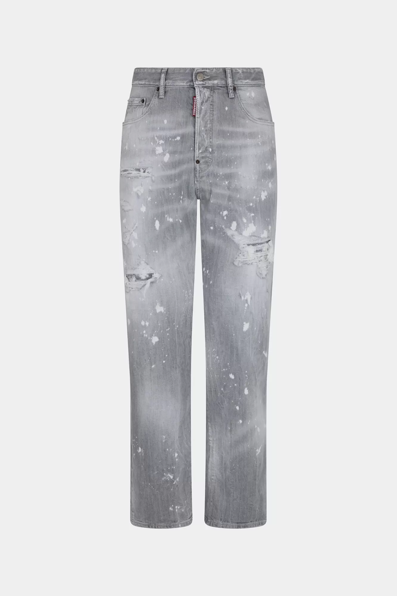 Jeans^Dsquared2 Gescheurde Grijze Wassing 642 Jeans Grijs