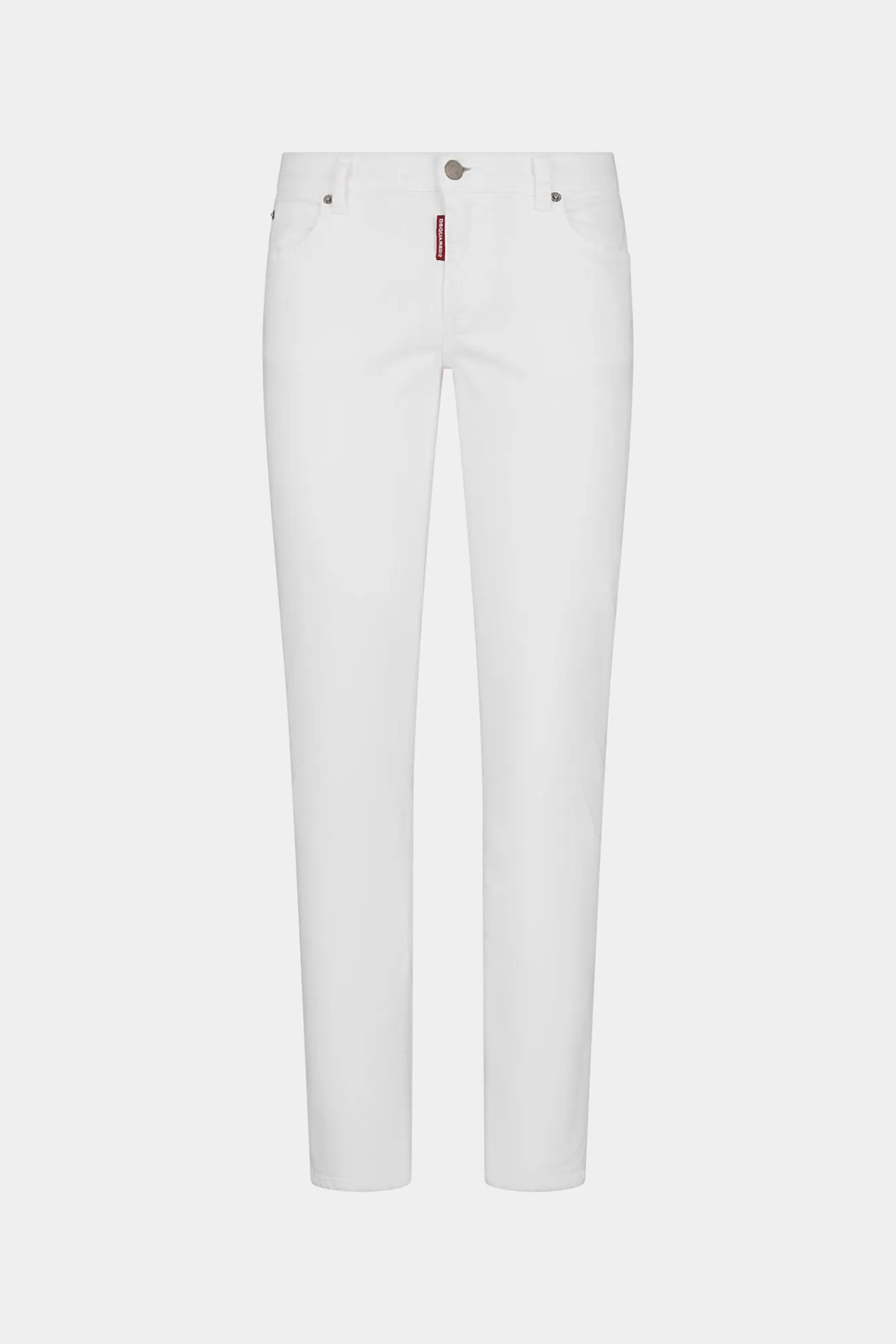 Jeans^Dsquared2 Geverfde Twiggy Jeans Met Middelhoge Taille Wit