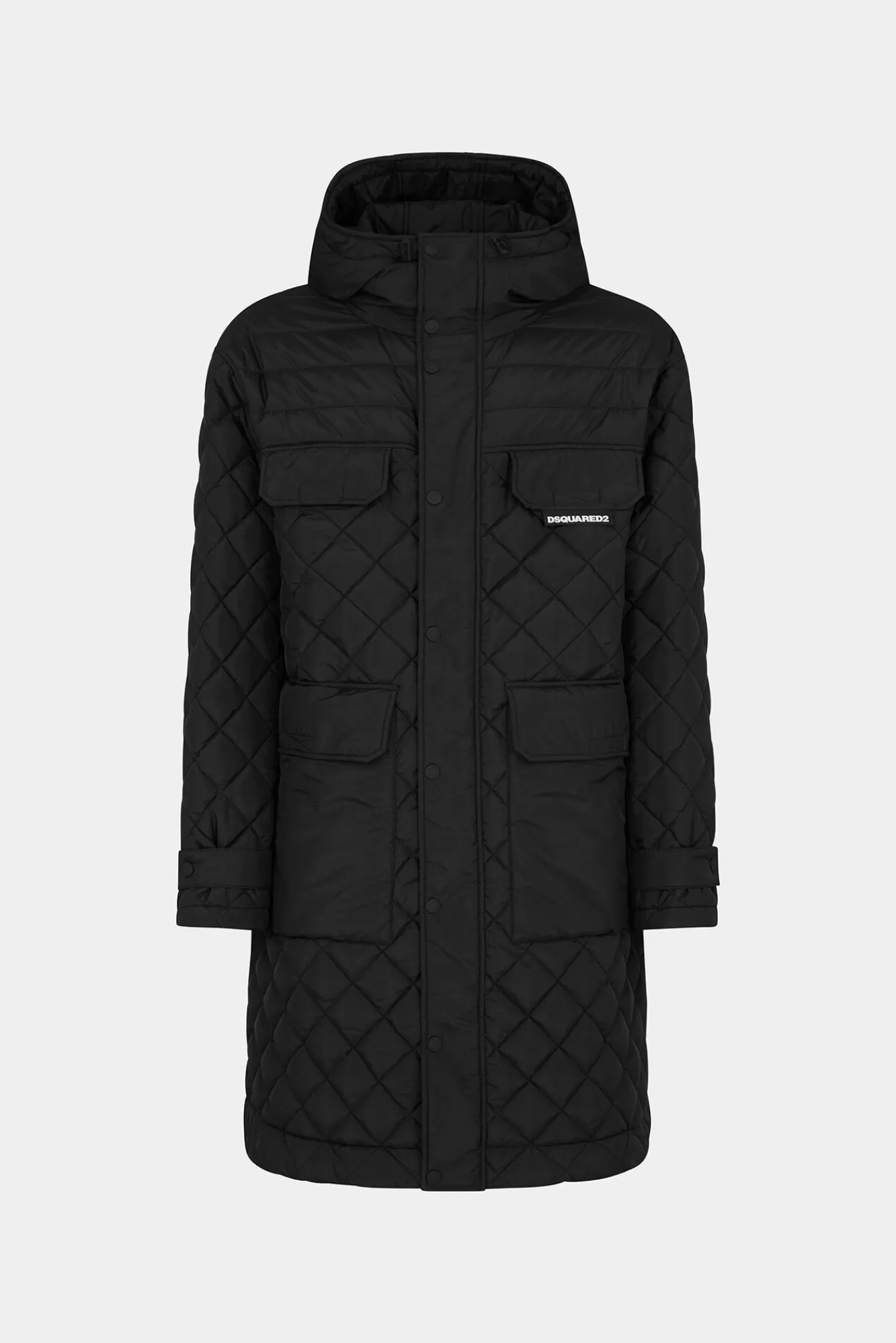 Jassen En Bovenkleding^Dsquared2 Gewatteerde Parka Zwart