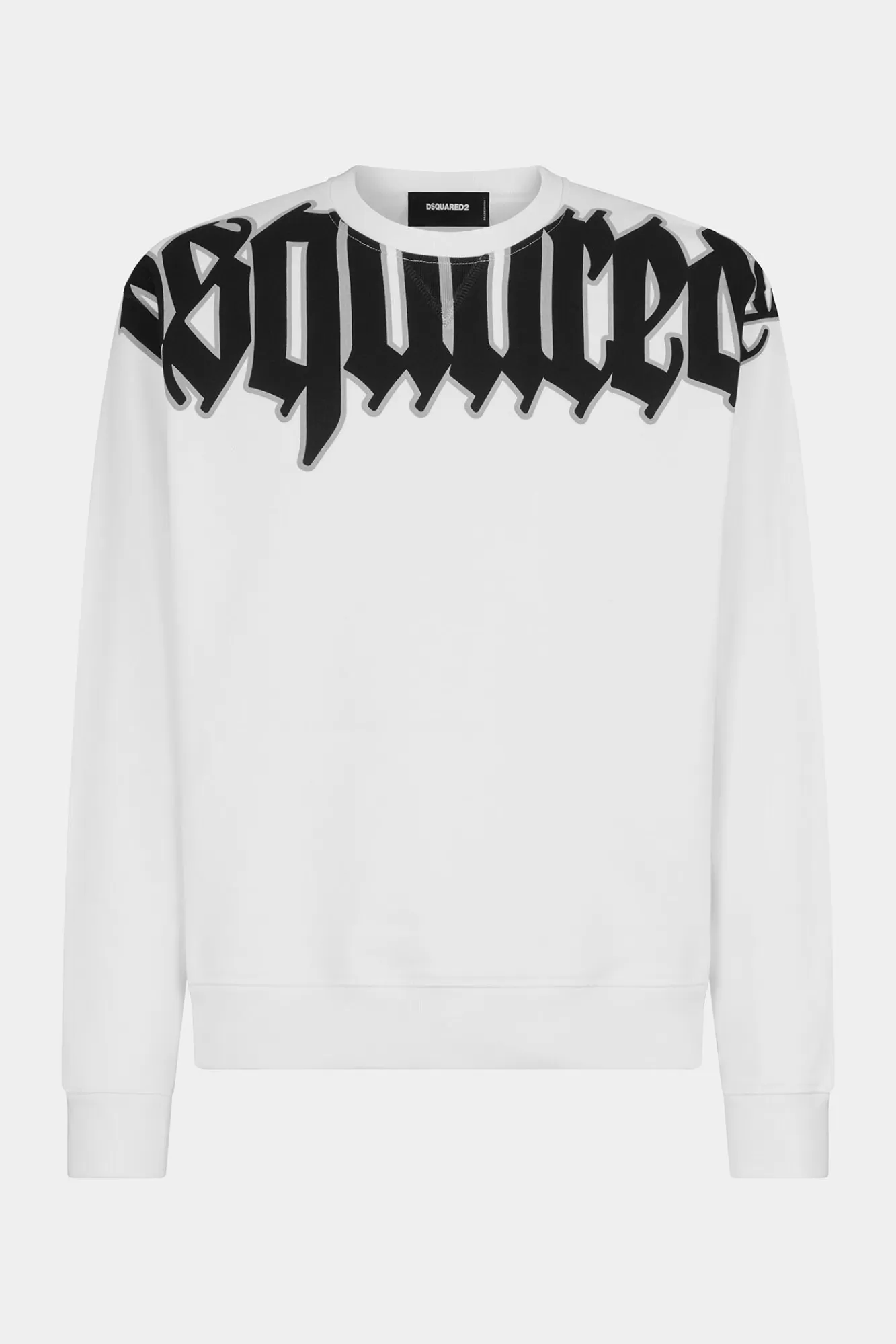 Sweatshirts^Dsquared2 Gothic Cool-Fit Sweatshirt Met Ronde Hals Wit