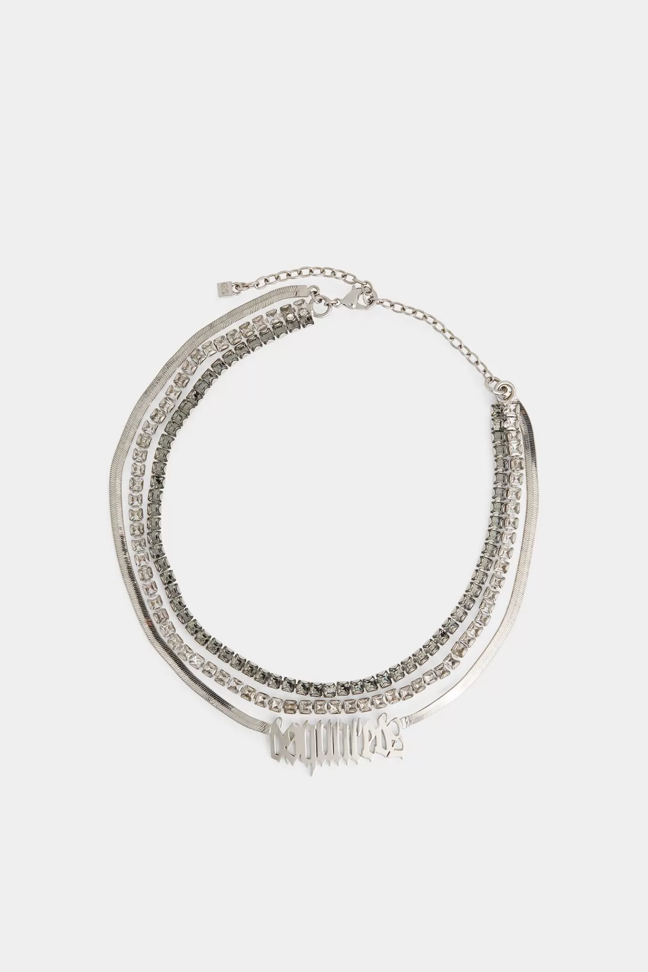 Sieraden^Dsquared2 Gotische -Choker Zilver