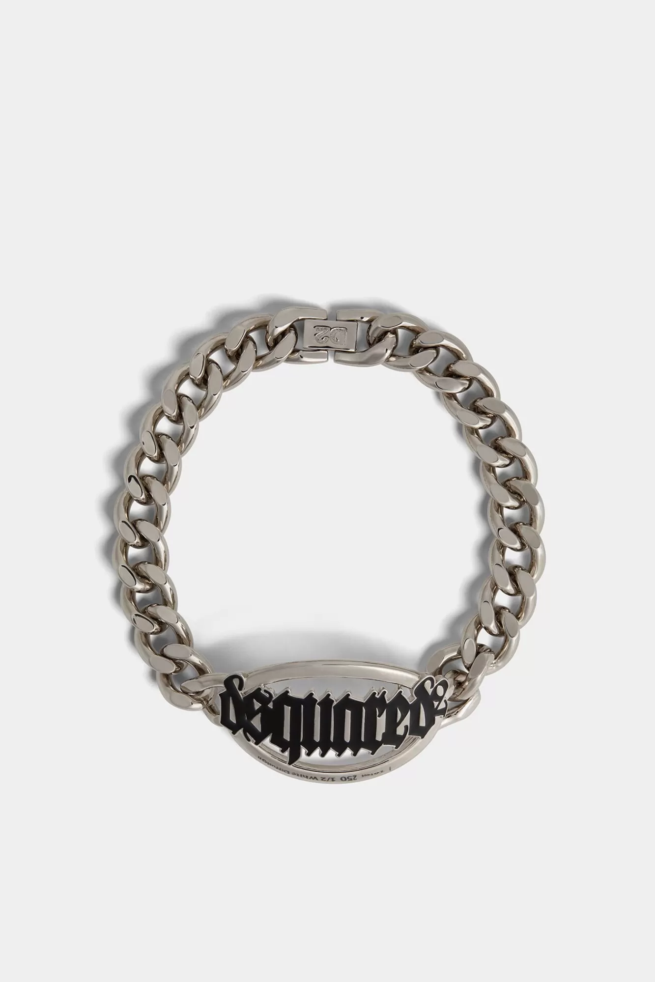 Sieraden^Dsquared2 Gotische -Choker Palladium/Zwart