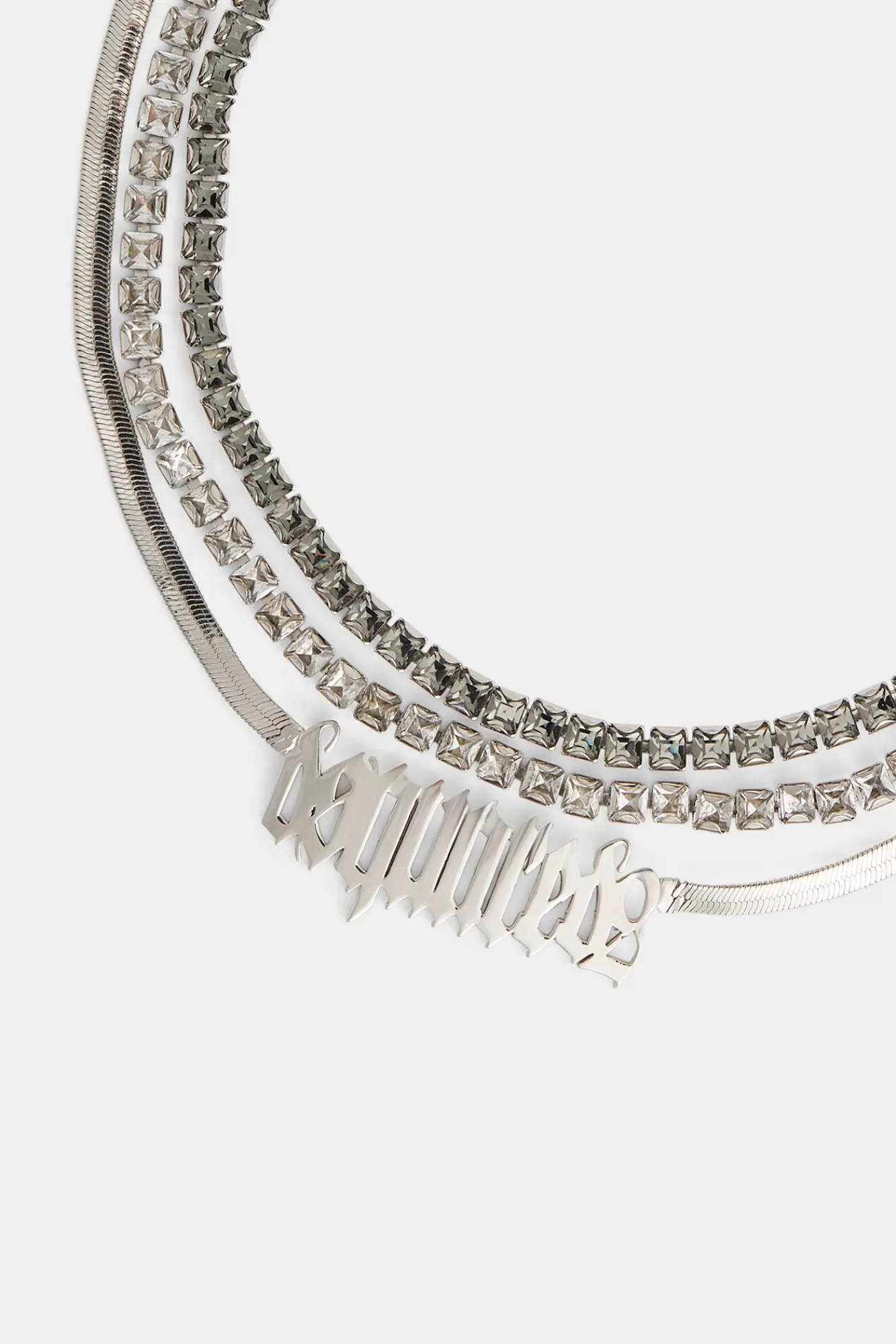 Sieraden^Dsquared2 Gotische -Choker Zilver