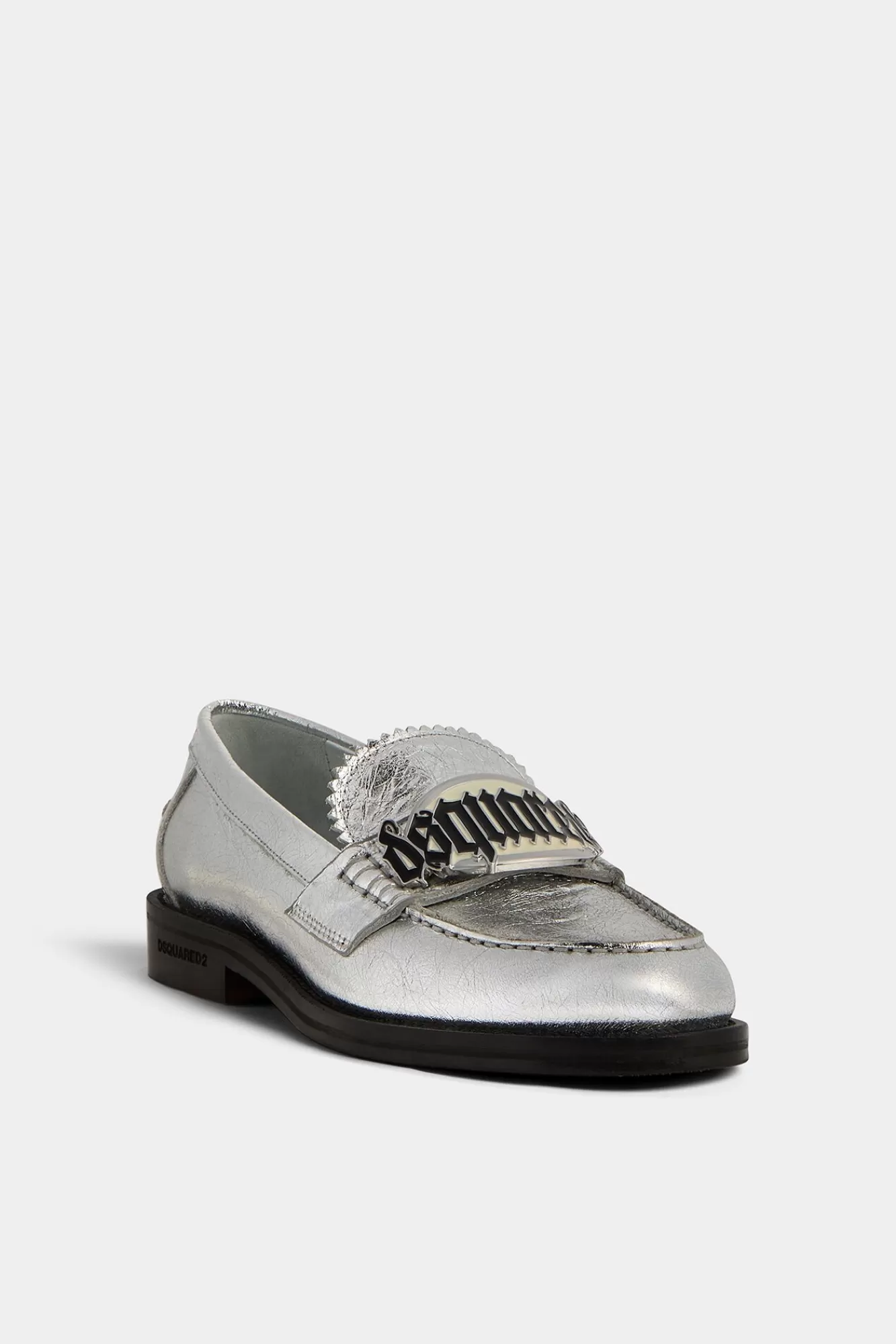 Loafers En Espadrilles^Dsquared2 Gotische -Loafers Zilver