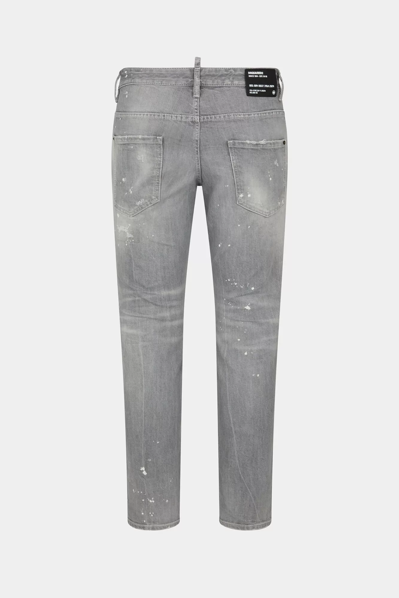 Jeans^Dsquared2 Grijze Skaterjeans Met Gevlekte Wassing Grijs