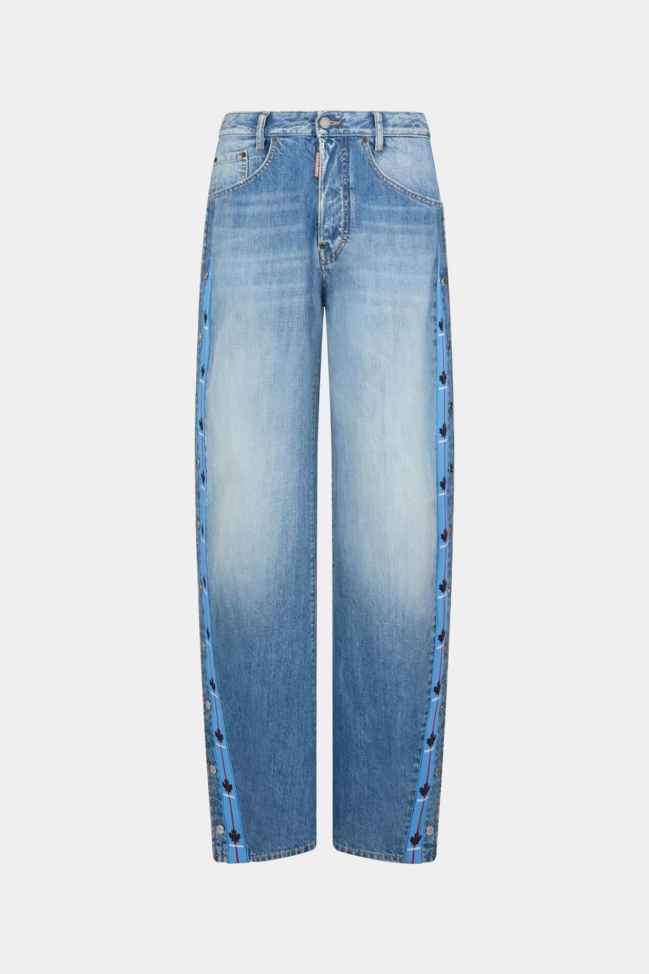 Jeans^Dsquared2 Grote Jeans Met Lichte Tapewassing Marine