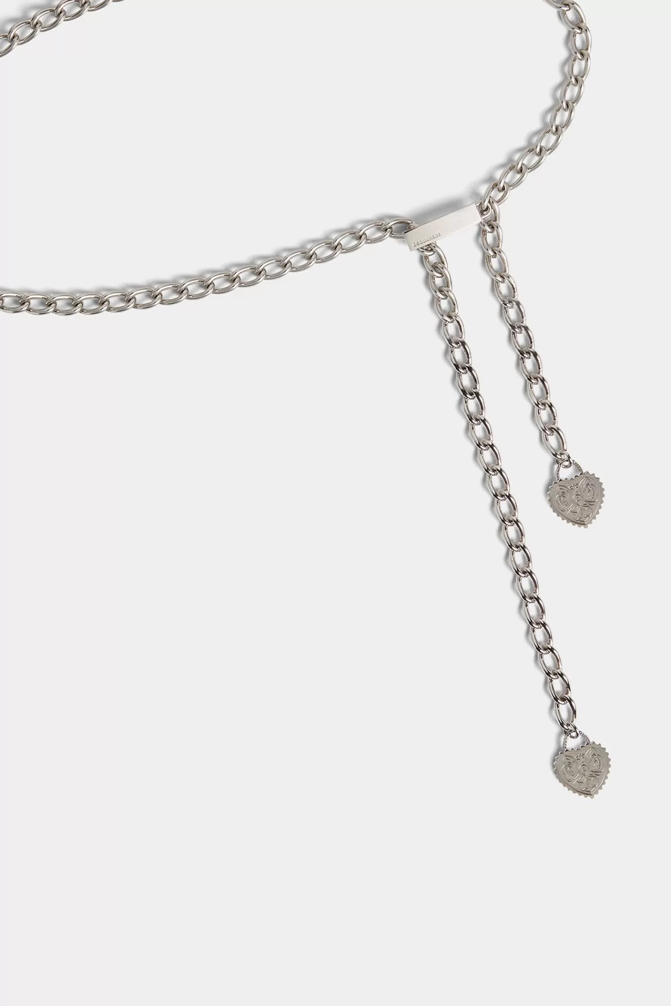 Riemen^Dsquared2 Hart Ketting Riem Palladium