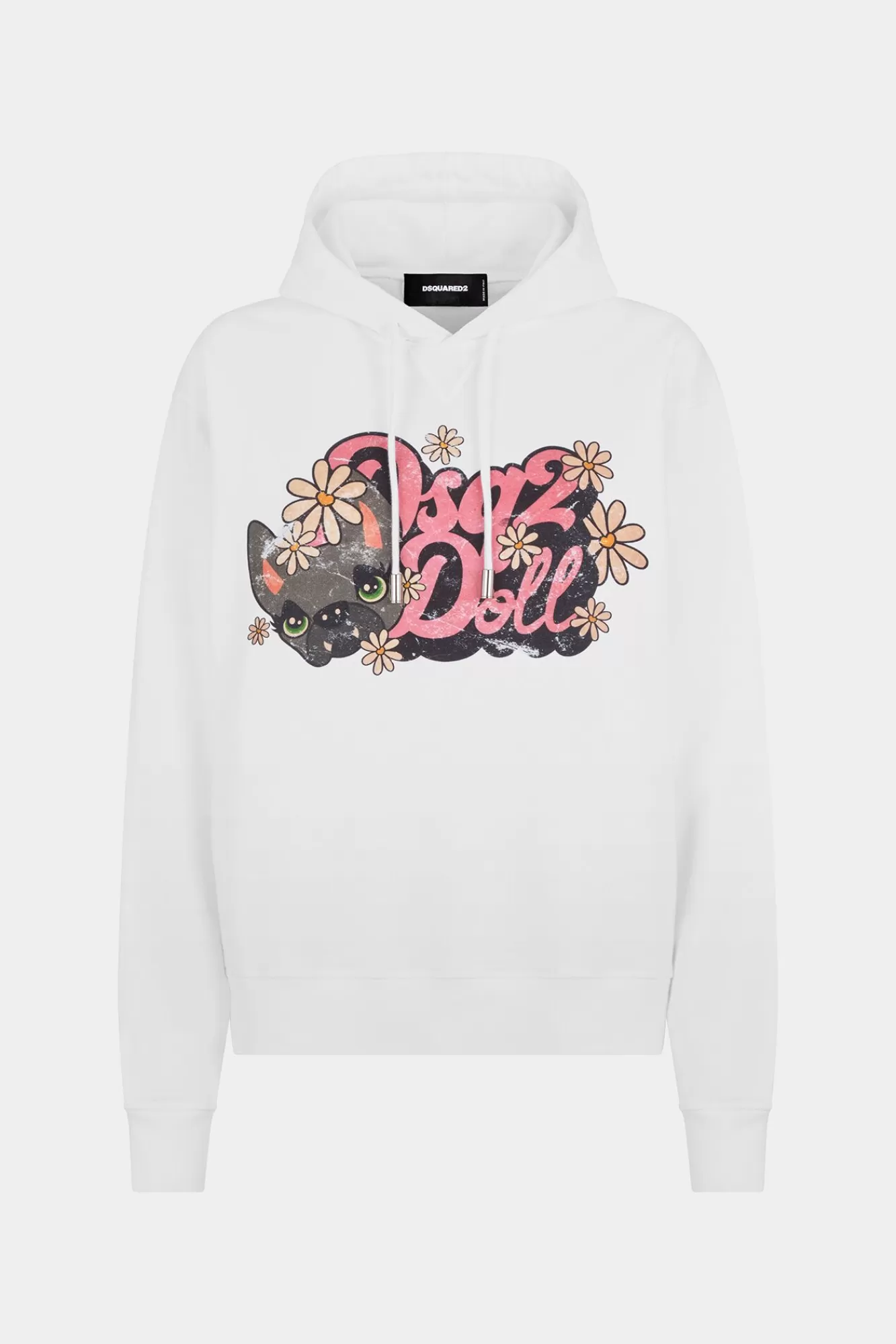 Sweatshirts^Dsquared2 Hilde Doll Cool Fit Hoodie Sweatshirt Wit