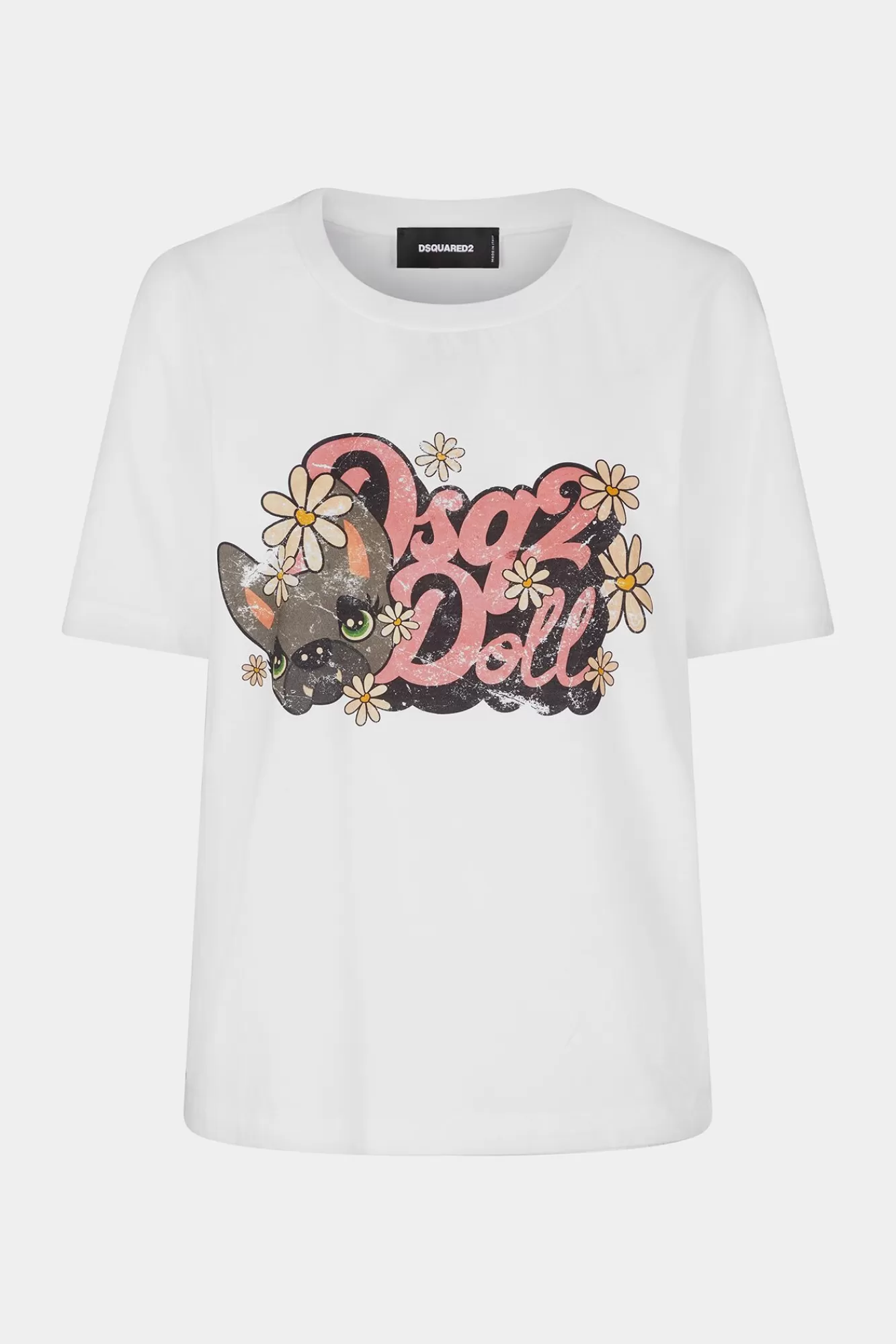 Tops En T-Shirts^Dsquared2 Hilde Doll Easy Fit T-Shirt Wit