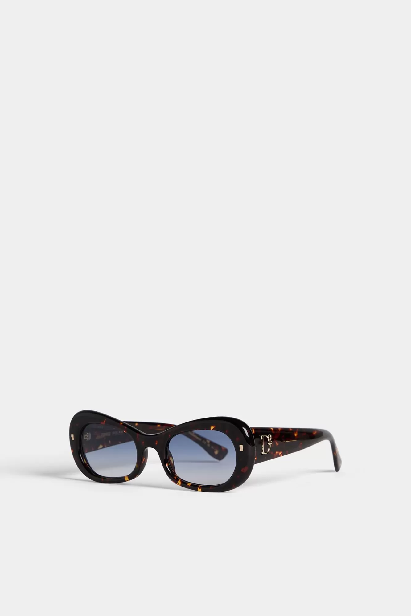 Brillen^Dsquared2 Hype Havana-Zonnebril Blauw