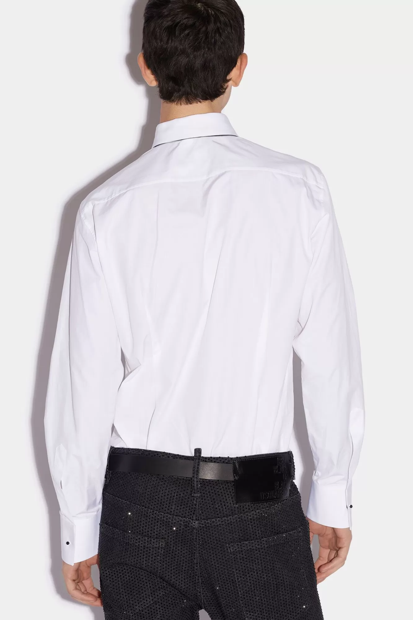 Overhemden^Dsquared2 Ibra Slim-Fit Smokingoverhemd Wit