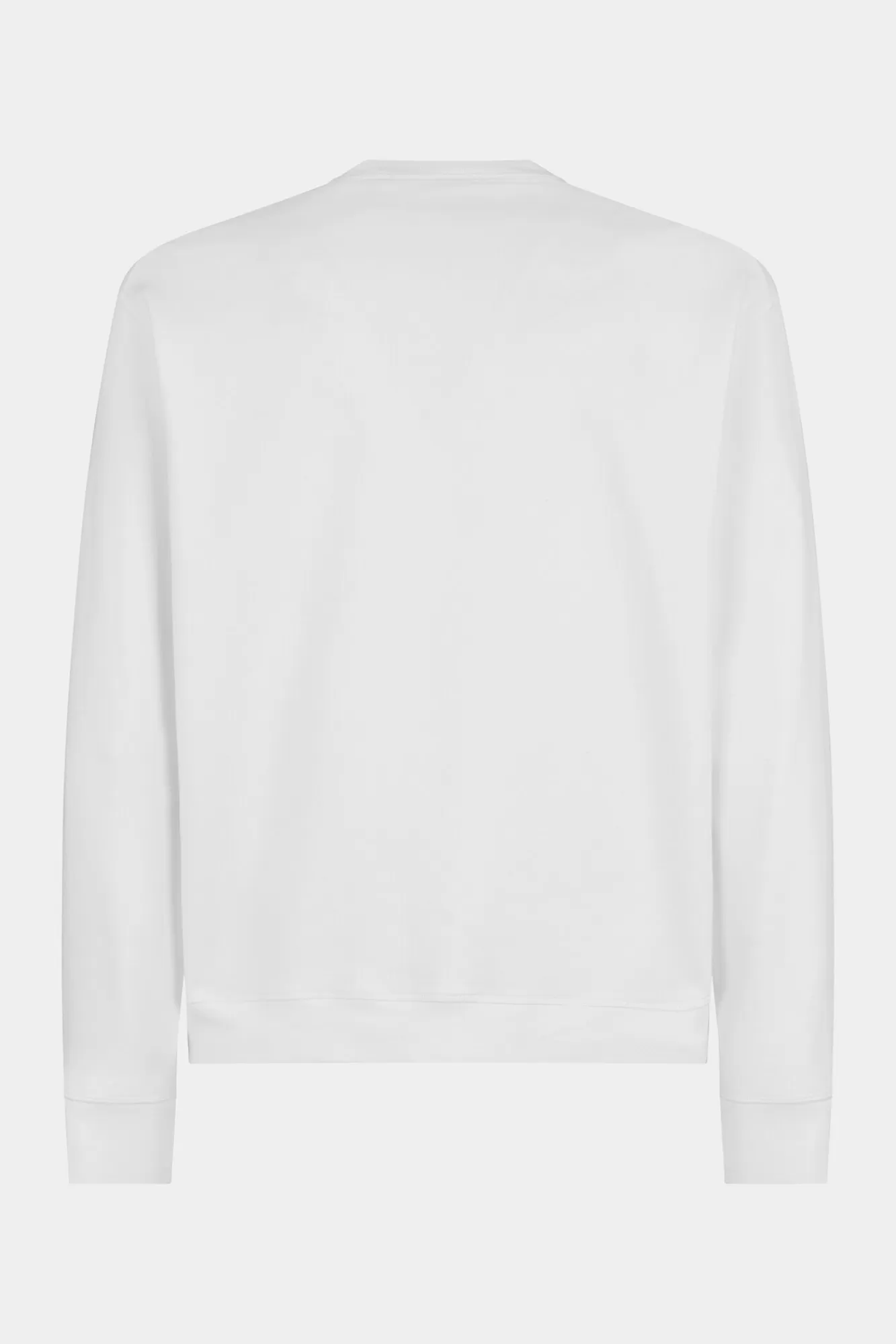 Sweatshirts^Dsquared2 Icon Blur Cool-Fit Sweatshirt Met Ronde Hals Wit/Groen Fluo