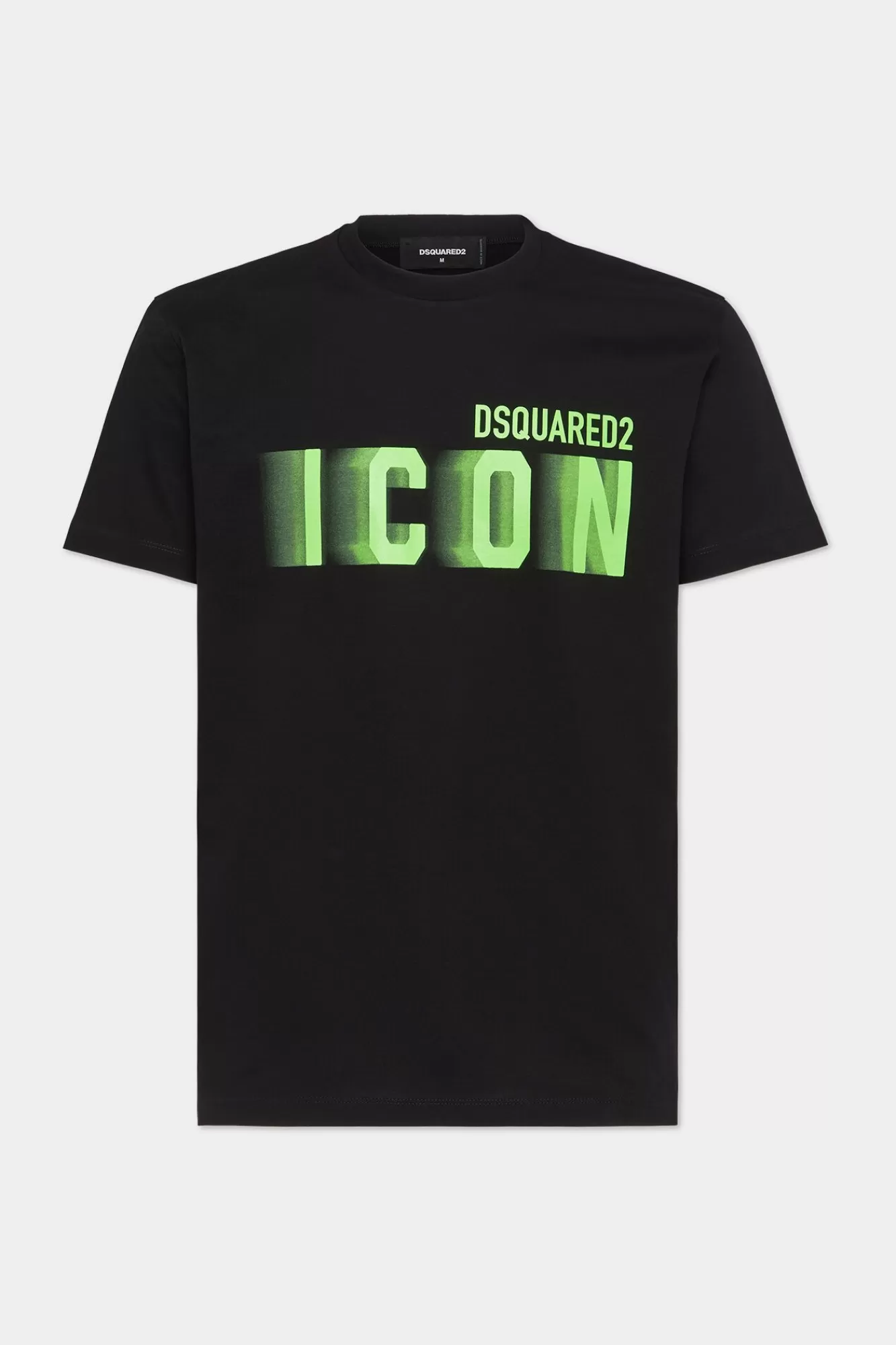 T-Shirts En Poloshirts^Dsquared2 Icon Blur-Cool Fit T-Shirt Zwart/Groen Fluo