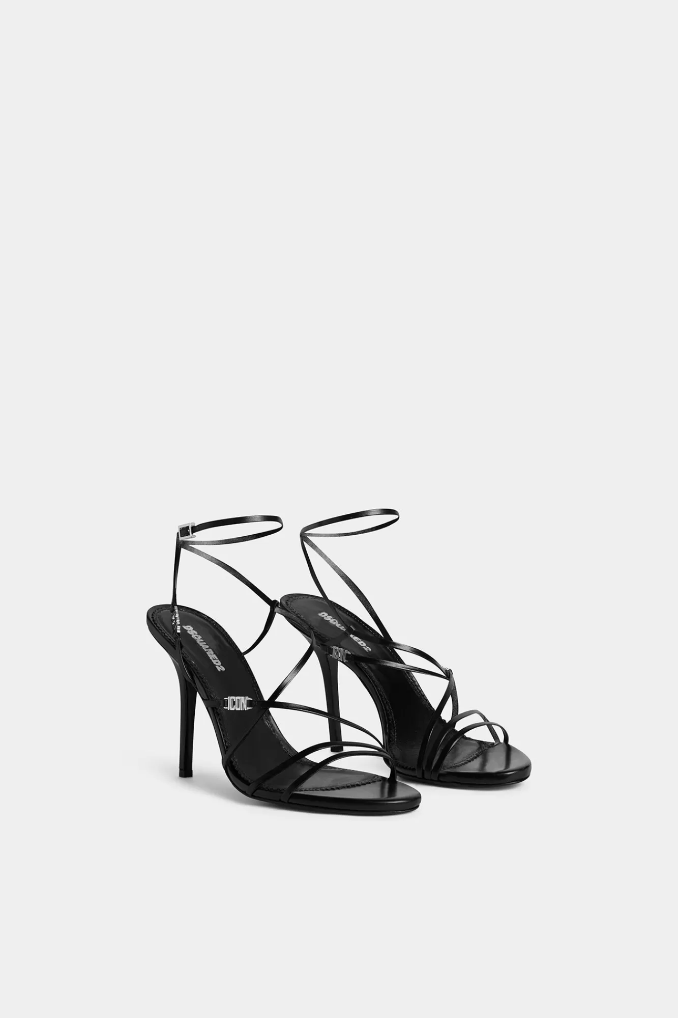 Sandalen^Dsquared2 Icon Clubbing-Sandalen Zwart