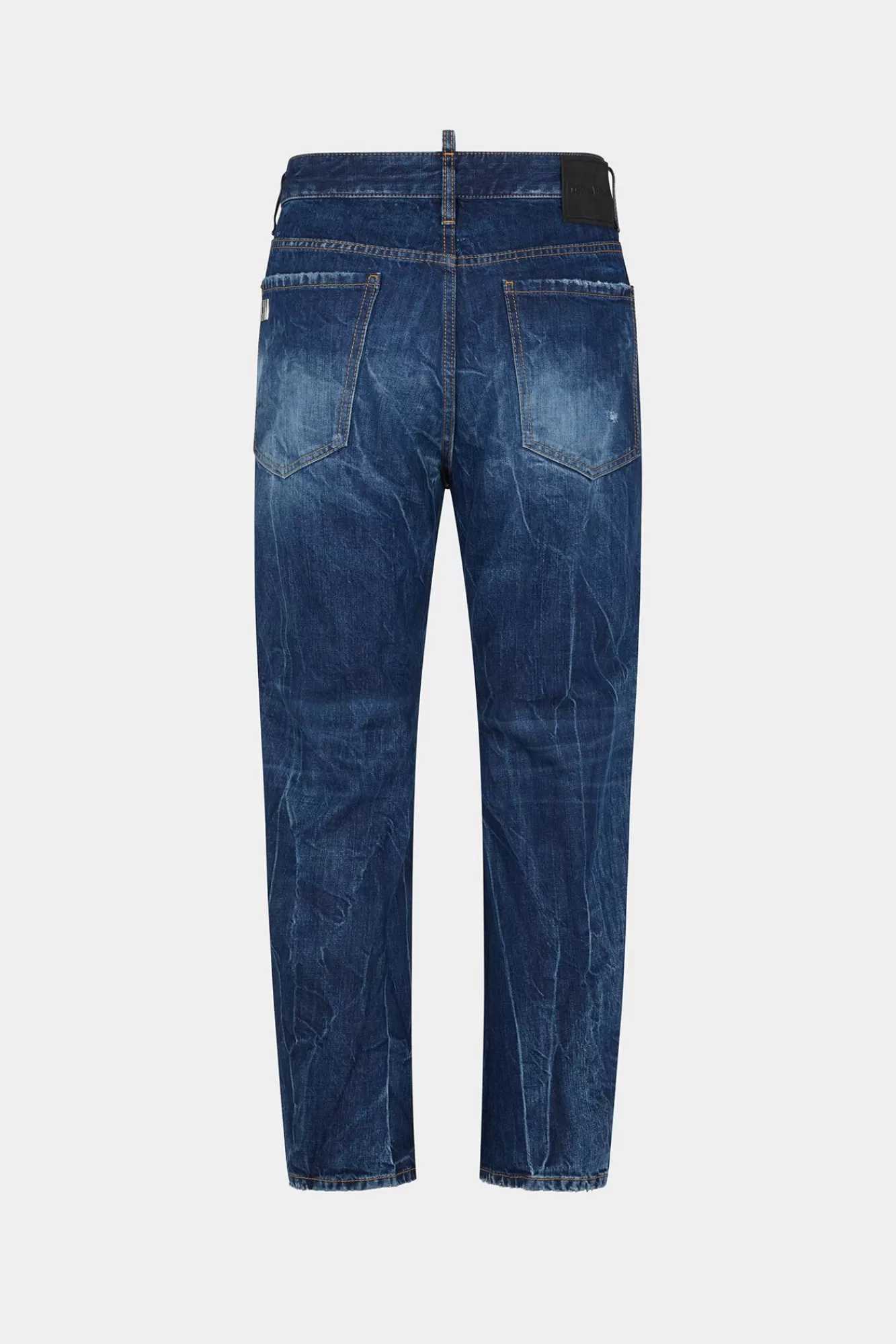 Jeans^Dsquared2 Icon Donkere Wasstempels Bro Jeans Marine