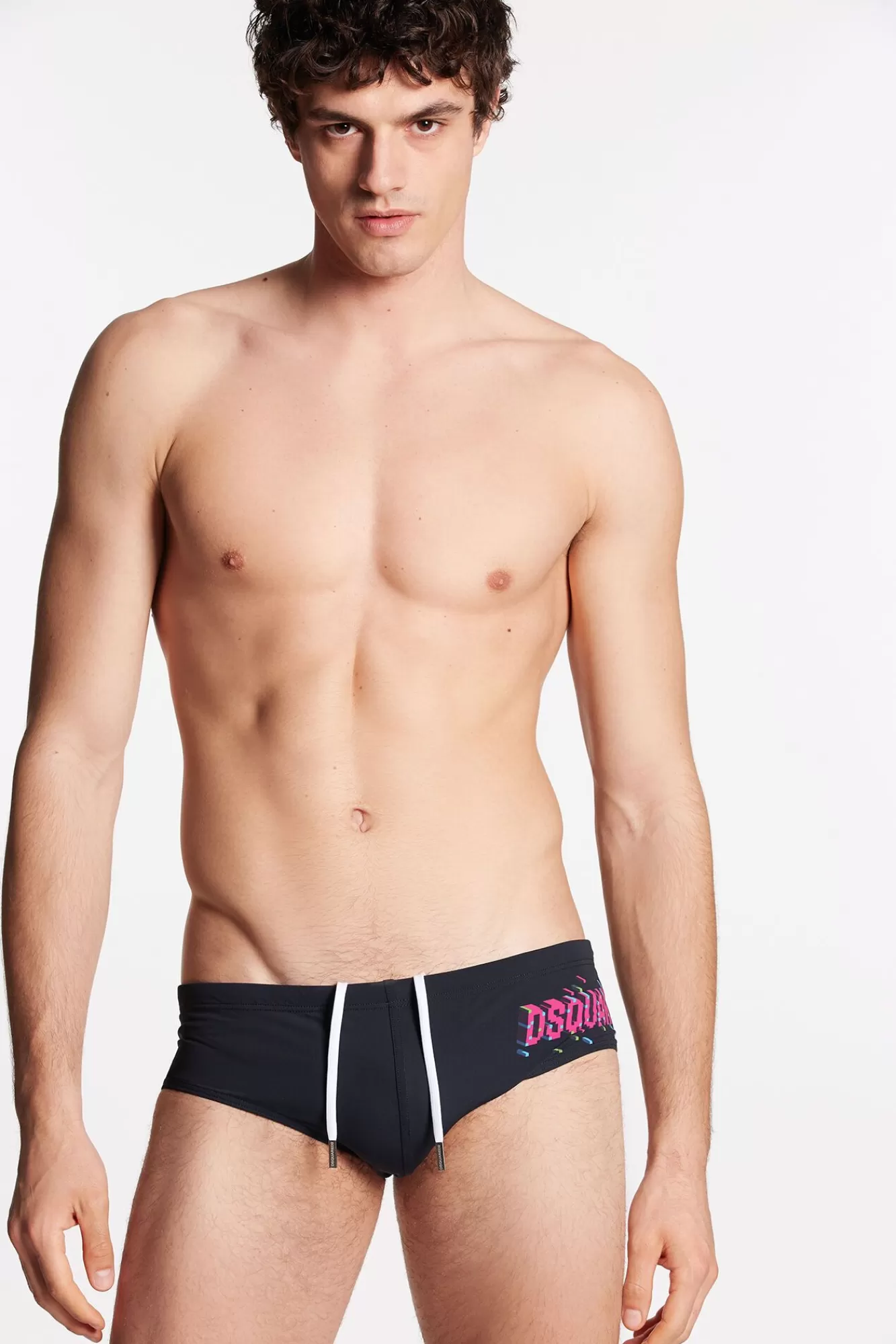 Strandkleding^Dsquared2 Icon Pixel Zwembroek Zwart