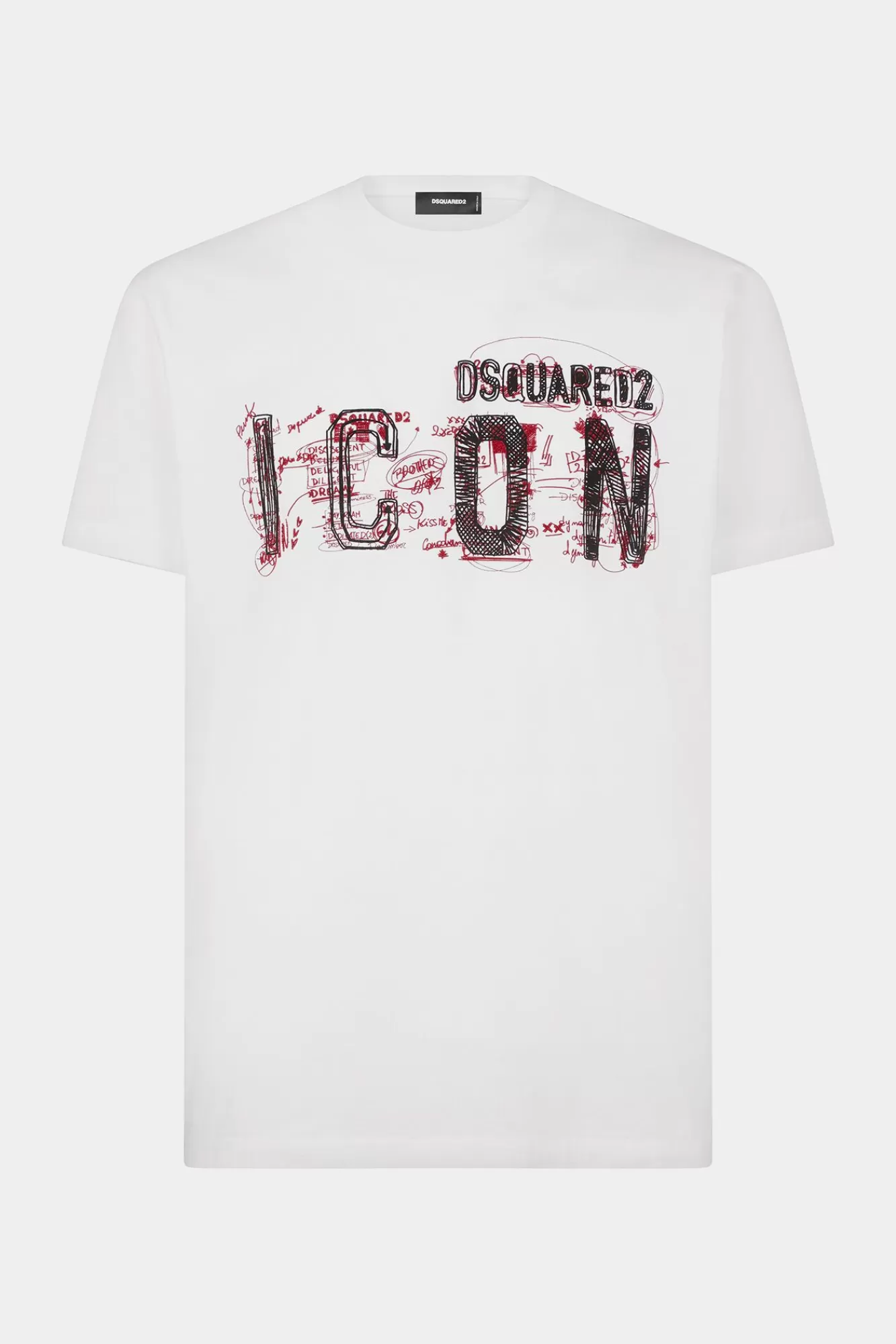 T-Shirts En Poloshirts^Dsquared2 Icon Scribble Cool-Fit T-Shirt Wit