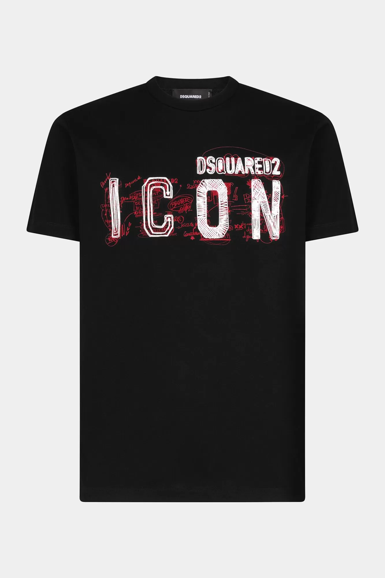 T-Shirts En Poloshirts^Dsquared2 Icon Scribble Cool-Fit T-Shirt Zwart