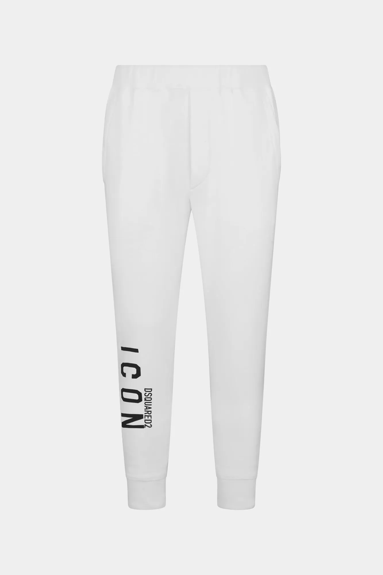 Broek^Dsquared2 Icon Ski-Joggingbroek Wit Zwart