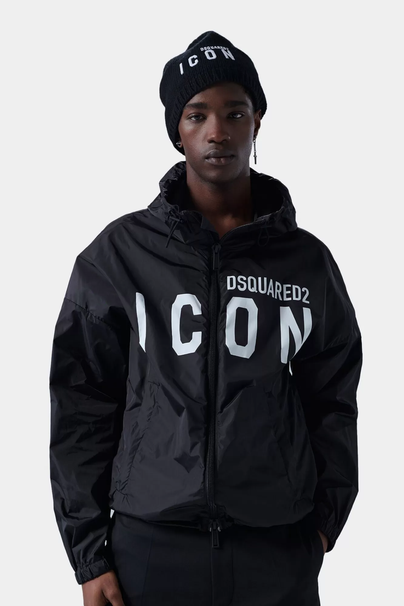 Jassen En Bovenkleding^Dsquared2 Icon Sport-Windjack Zwart