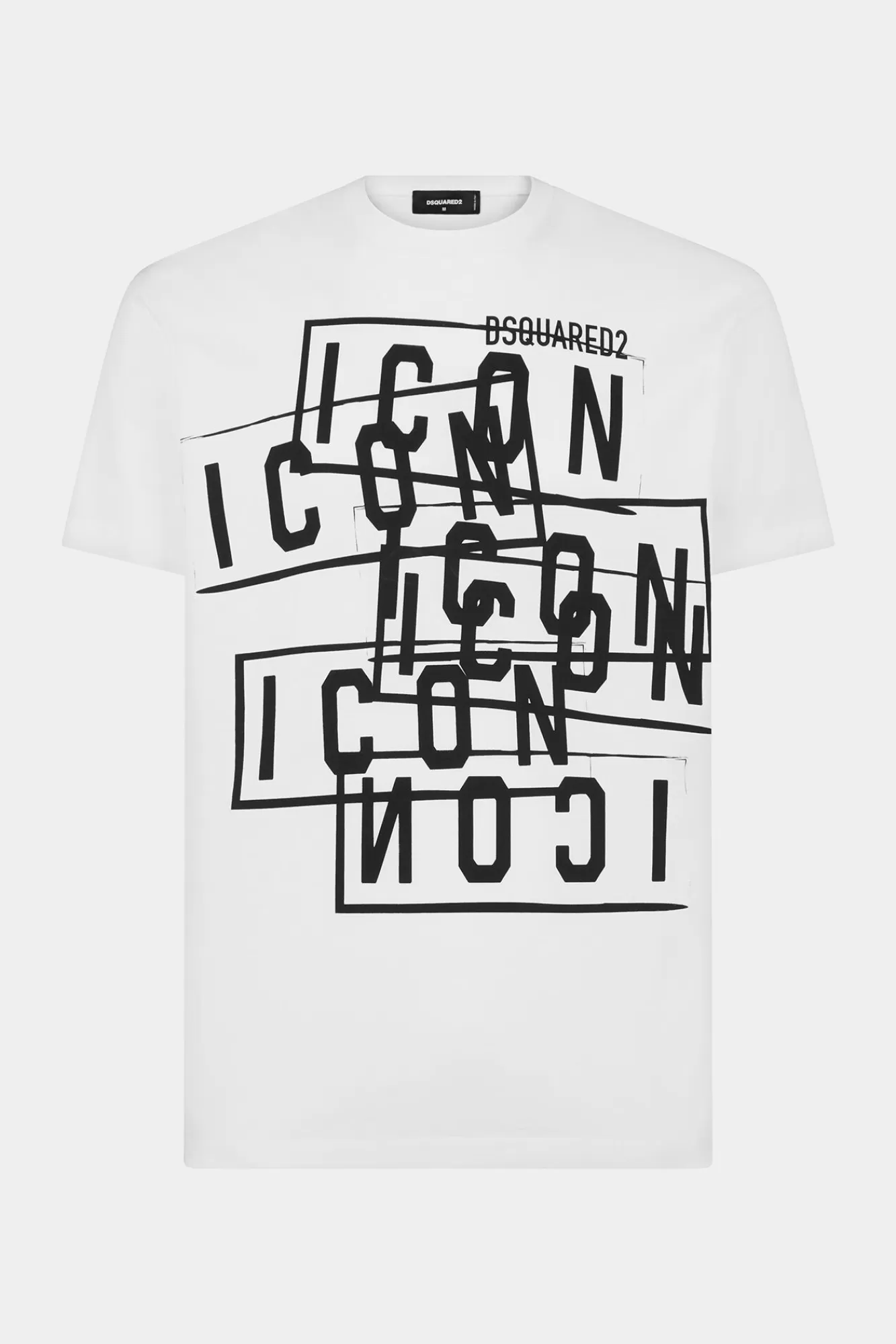 T-Shirts En Poloshirts^Dsquared2 Icon Stamps Cool Fit T-Shirt Wit