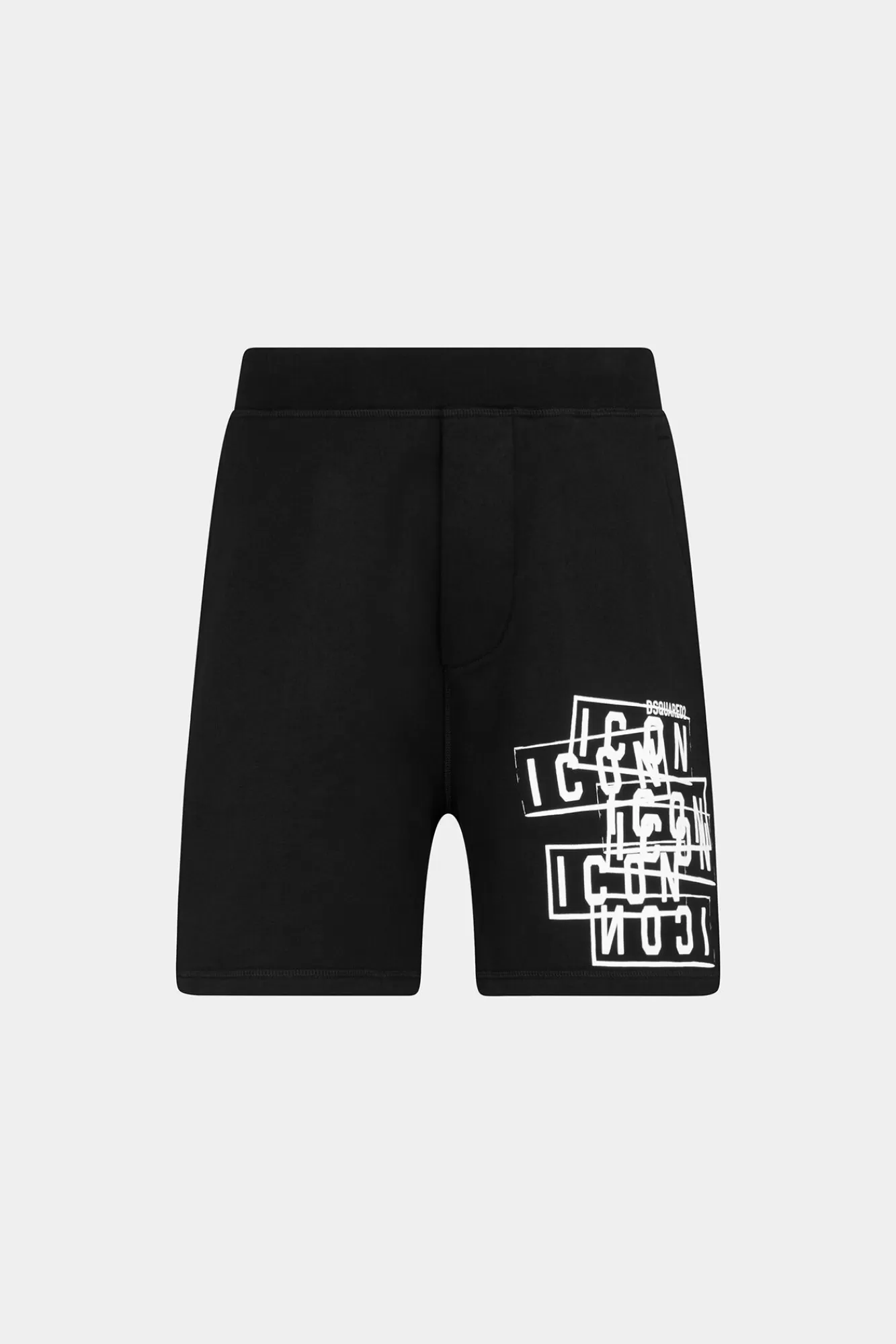 Korte Broek^Dsquared2 Icon Stamps Relax-Fit Short Zwart