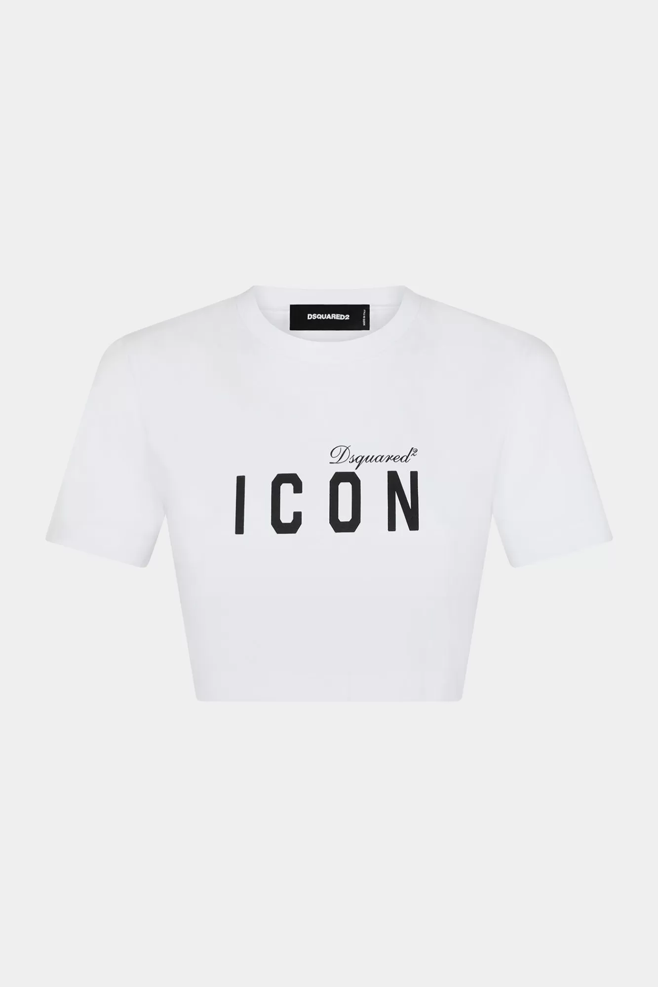 Tops En T-Shirts^Dsquared2 Iconisch Cropped T-Shirt Wit