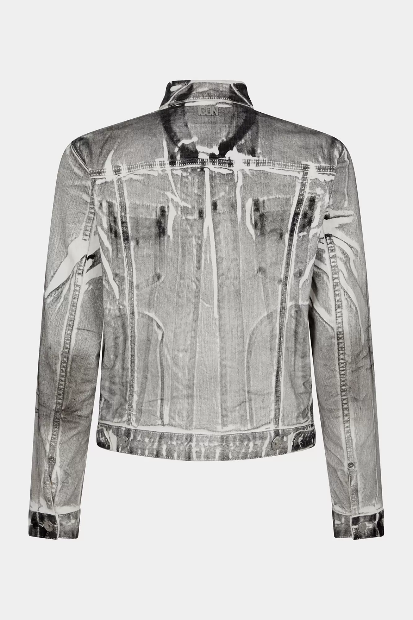 Co-Orden^Dsquared2 Iconisch Dan Jeans Jack In Kolenwassing Grijs Zwart