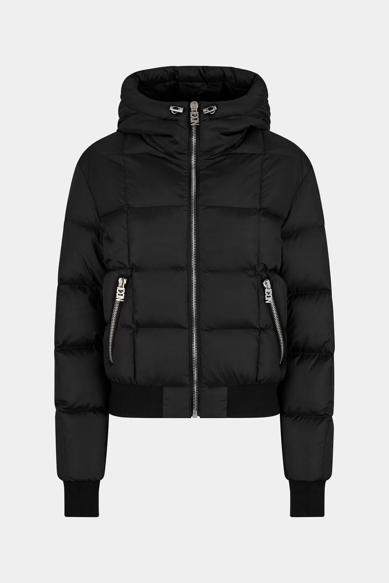 Jassen En Bovenkleding^Dsquared2 Iconisch Puff-Hoodiejack Zwart